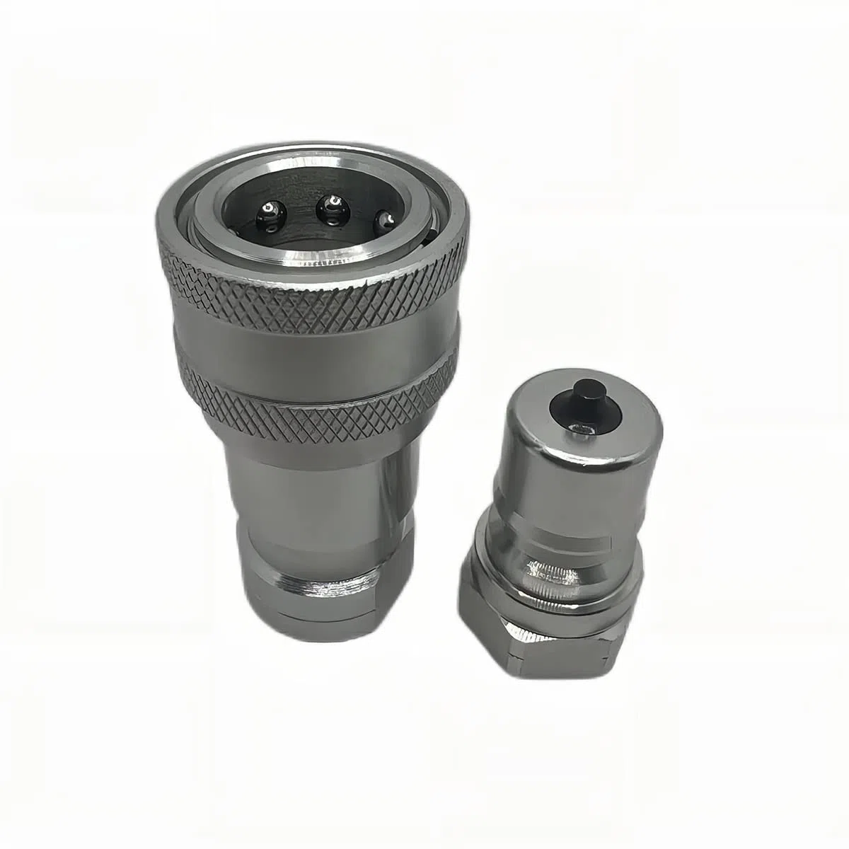 3/4" NPT ISO7241-B Hydraulische Schnellkupplung und -trennung, Schnellverschlusskupplungssatz mit Staubkappen H6-63/62