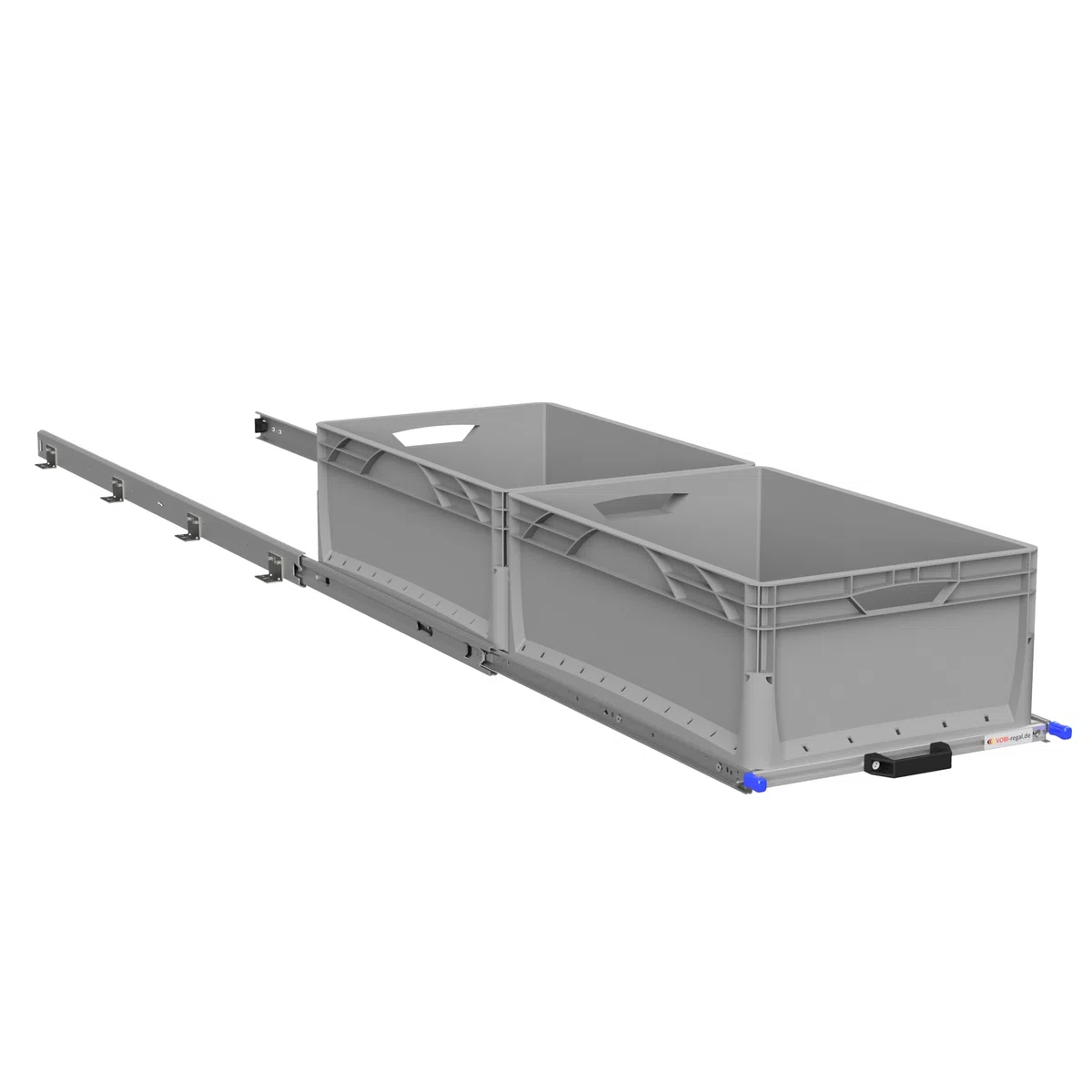 VOBI Heckauszug Kastenwagen mit Montagewinkel (1200x400 mm, 100 kg Version)