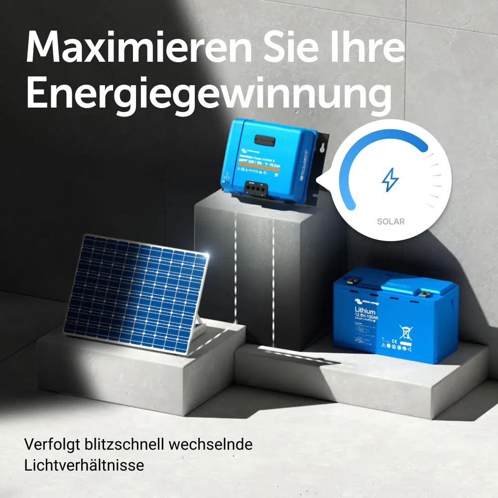 Victron Energy SmartSolar MPPT TR VE.Can 250V 100 Amp 12/24/36/48-Volt Solar Laderegler (Bluetooth)