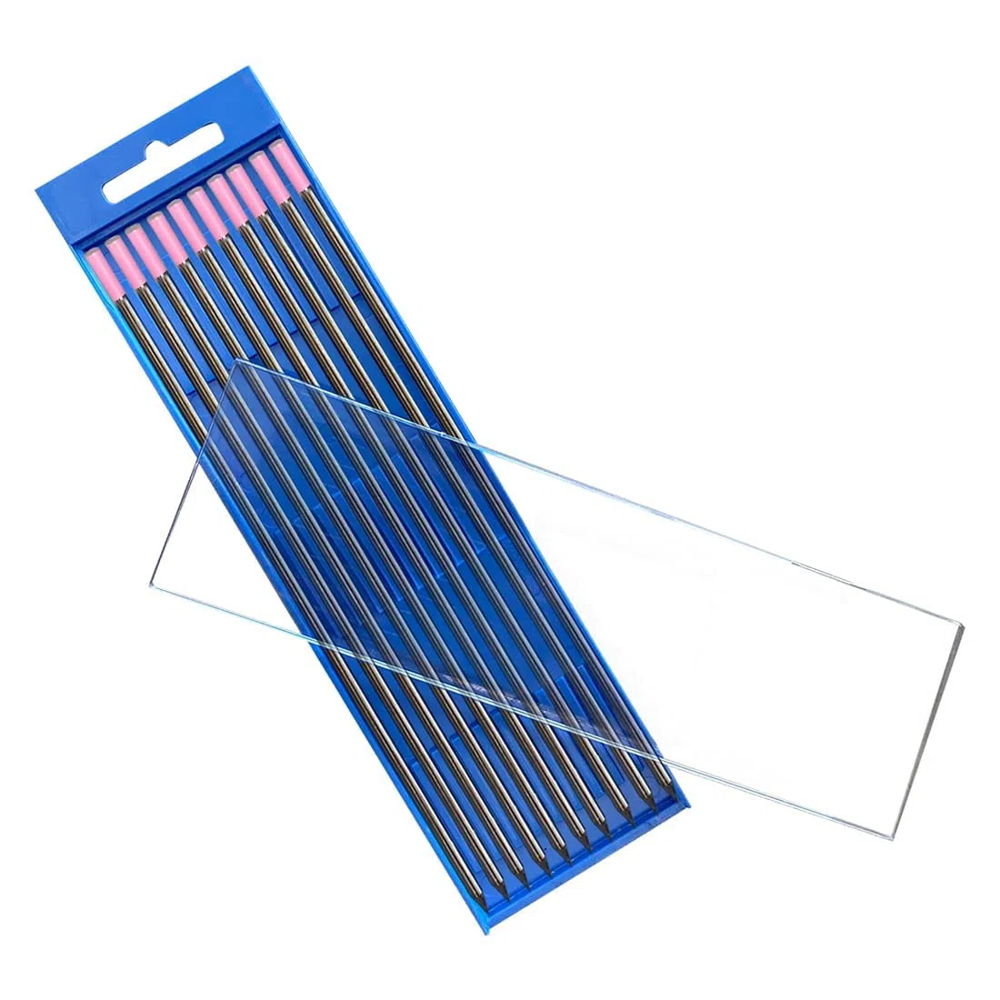 10x Wolfram Elektrode W+Oxid (pink), WIG-Schweißen, Strahlungsfreie Lymox Elektrode geeignet für alle WIG- und Plasma-Schweißverfahren, ideal für das automatisierte Verfahren, universell einsetzbar