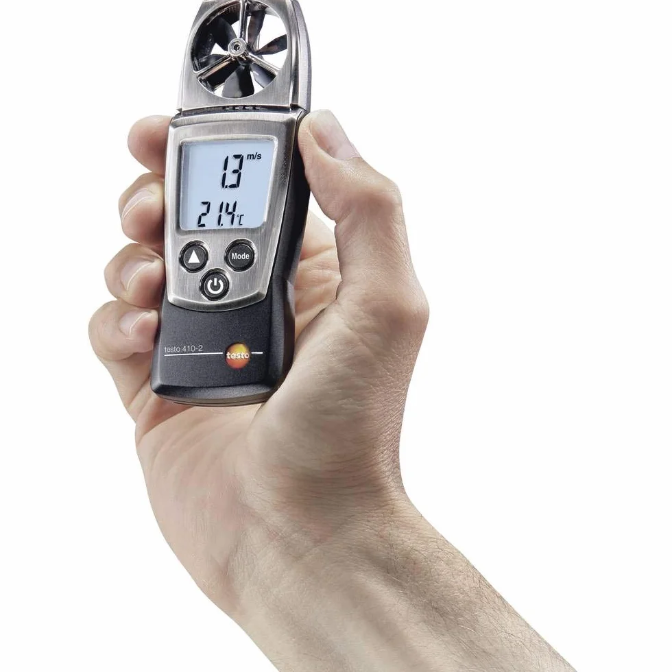 testo - 410-2 - 0560 4102 - Flügelrad-Anemometer zur Messung von Luftgeschwindigkeit, Volumenstrom und Temperatur