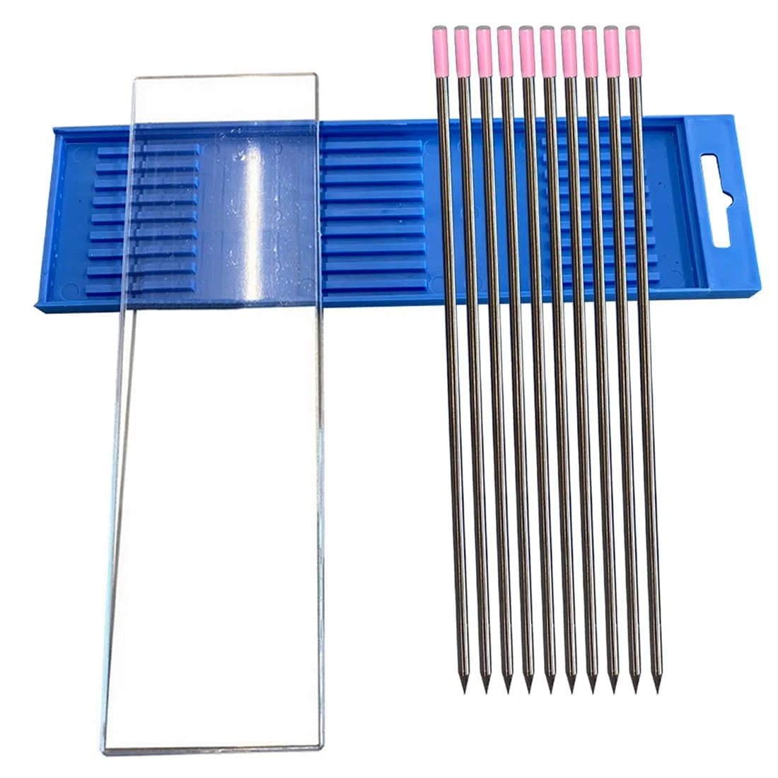 Wolfram Elektrode W+Oxid (pink), WIG-Schweißen, Strahlungsfreie Lymox Elektrode geeignet für alle WIG- und Plasma-Schweißverfahren, ideal für das automatisierte Verfahren (10 Stk. Ø 1,0 x 175 mm)