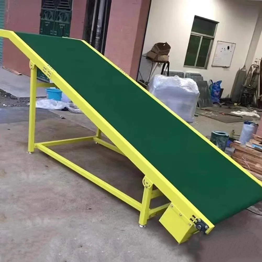 Leichtes Förderbandsystem, 0,5 x 5 m, Desktop-Materialtransport für Lager und Fabriken, effiziente Eimer- und Riemenscheiben-Förderlösung