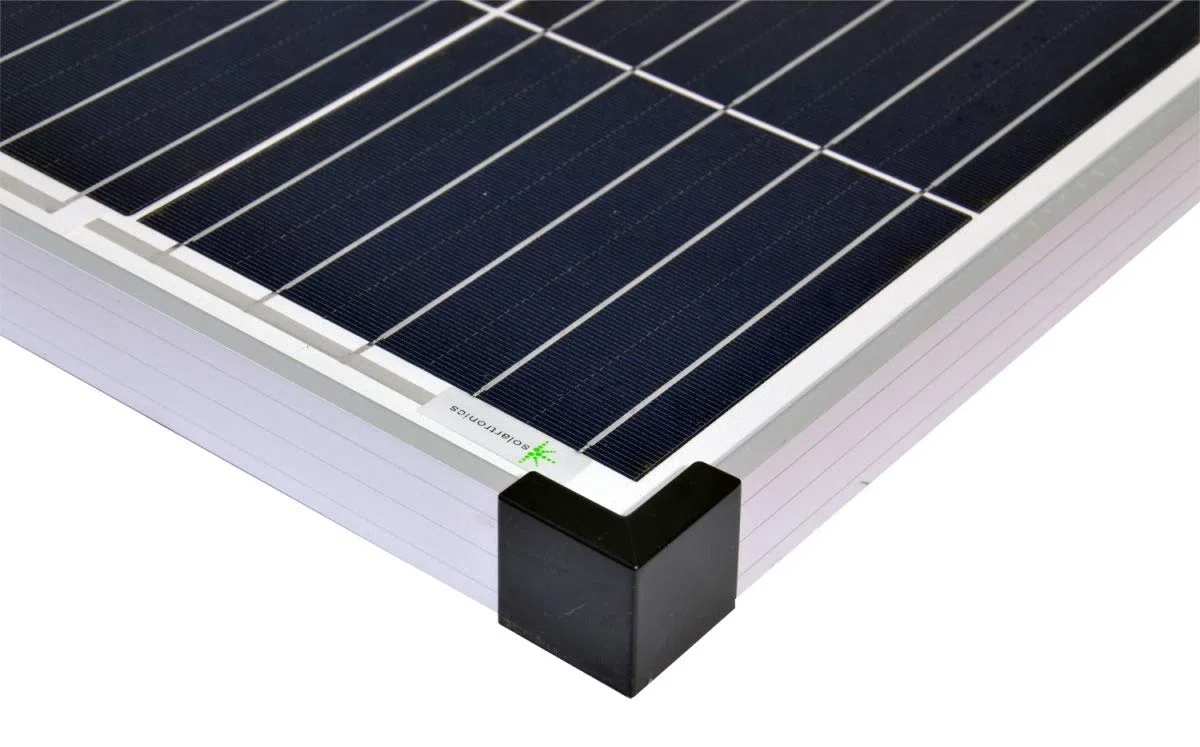 solartronics Komplettset 2x130 Watt Poly Solarmodul 1000 W Spannungswandler 20A Laderegler blau Photovoltaik Inselanlage