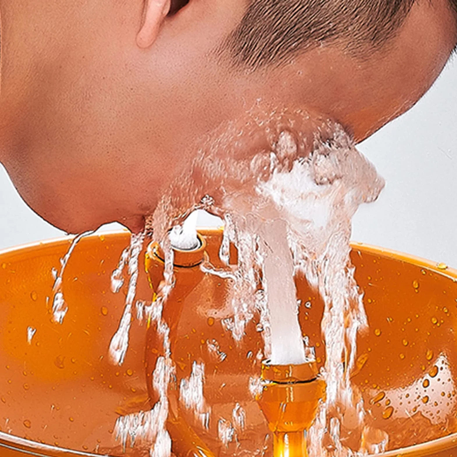 Kombinations-Augendusche-Notdusche, Augen- und Gesichtswaschstation S304 Edelstahl-ABS-Beschichtung für Labor und Industrie (Size : 2100x610mm)