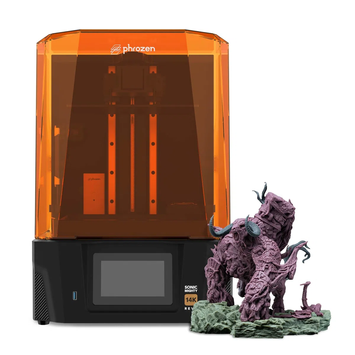 Phrozen Sonic Mighty Revo Resin 3D Drucker | 10,1 Zoll 14K Mono-LCD Bildschirm mit 16.8x24.8 µm Auflösung | Druckgröße 223x126x235 mm | 3D Printer geeignet für Profi