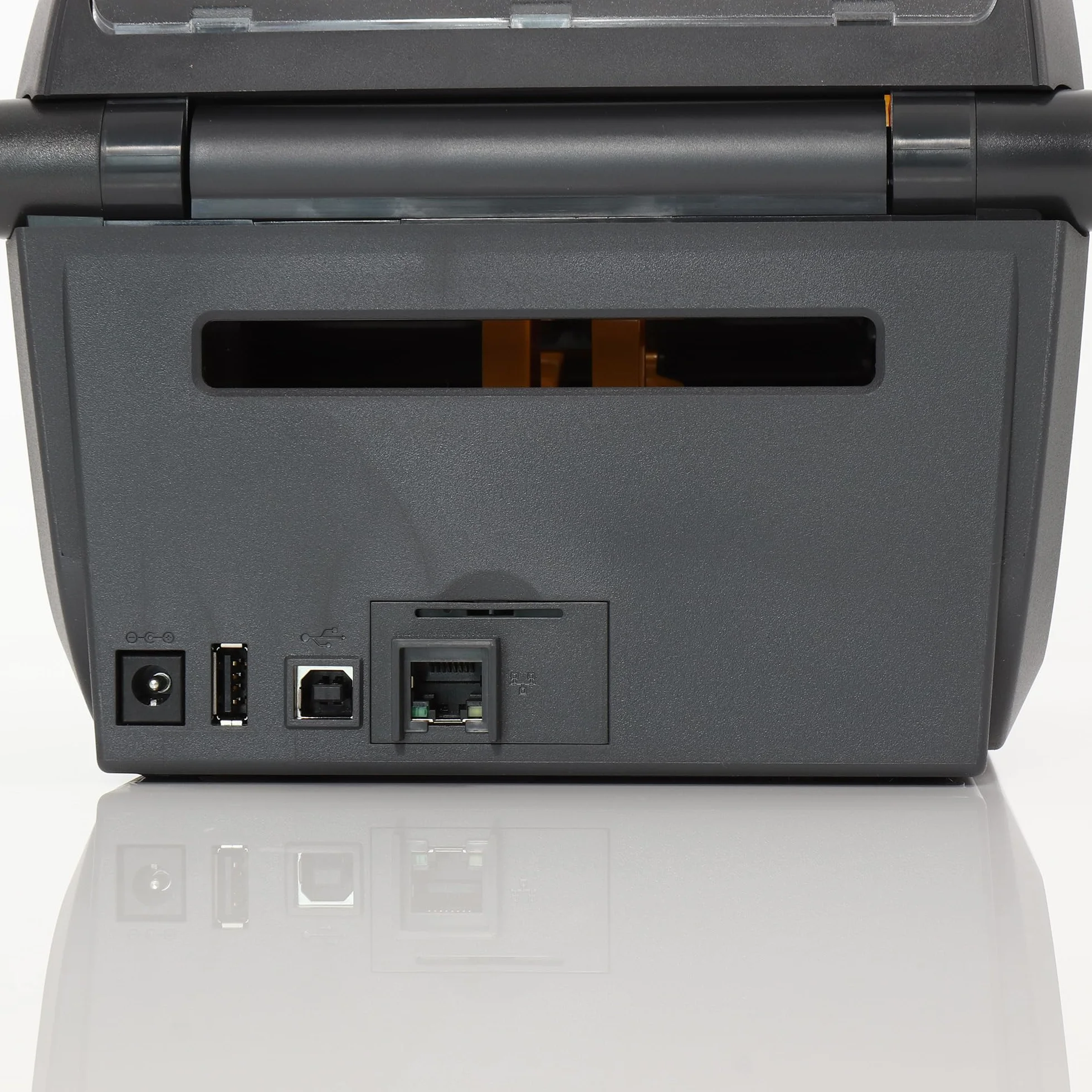 ZEBRA ZD421t Drucker mit Abreißkante - 300 DPI - Thermodirekt, Thermotransfer - 108 mm max. Druckbreite, Bluetooth (BLE), LAN, USB, USB-Host Schnittstellen (ZD4A043-30EE00EZ)