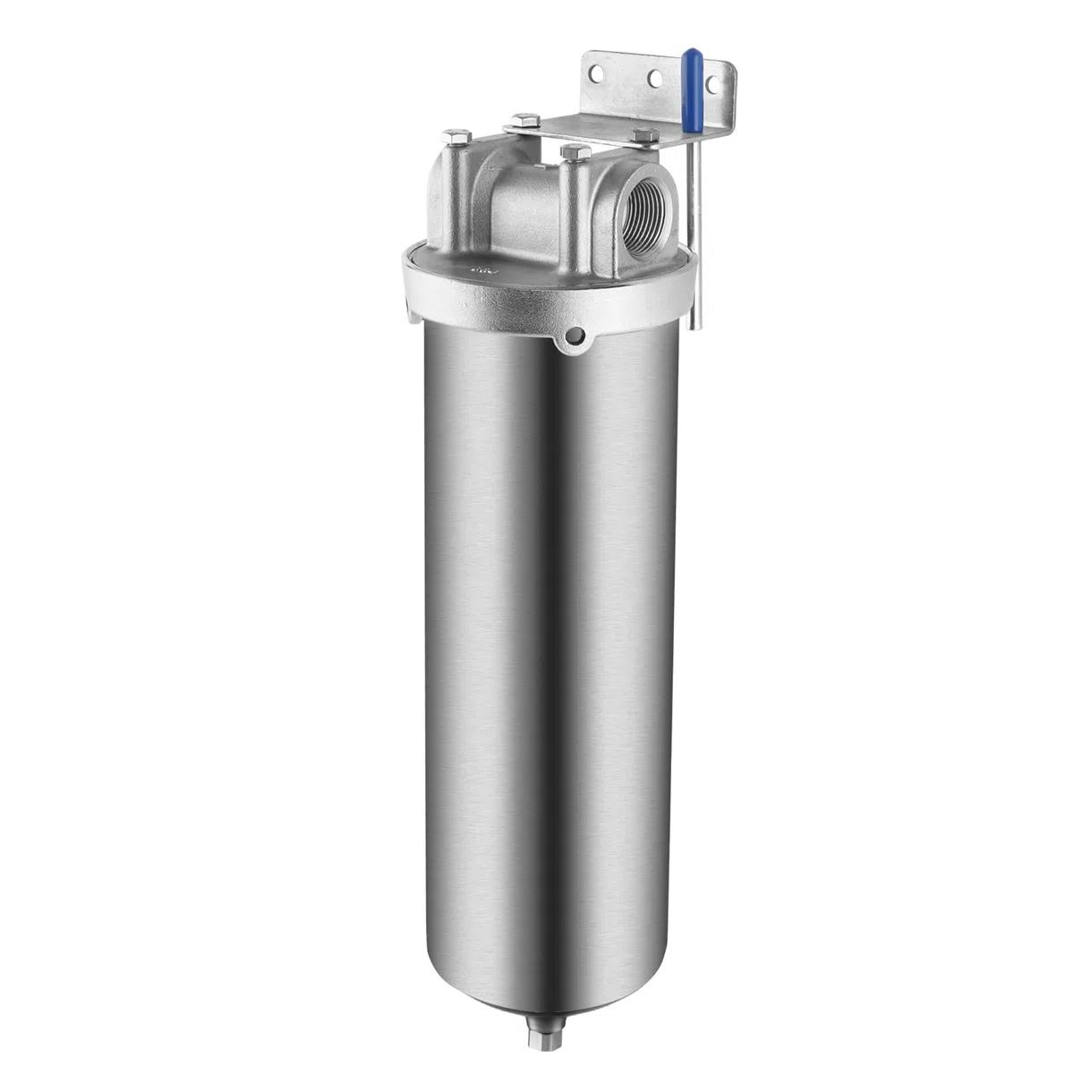 NSF Edelstahl-Filtergehäuse für 10"/20" Filterpatrone, 1/2" NPT Wasserfiltergehäuse für das ganze Haus Wasseraufbereitung von Edelstahl 304 (10" C-Gehäuse)