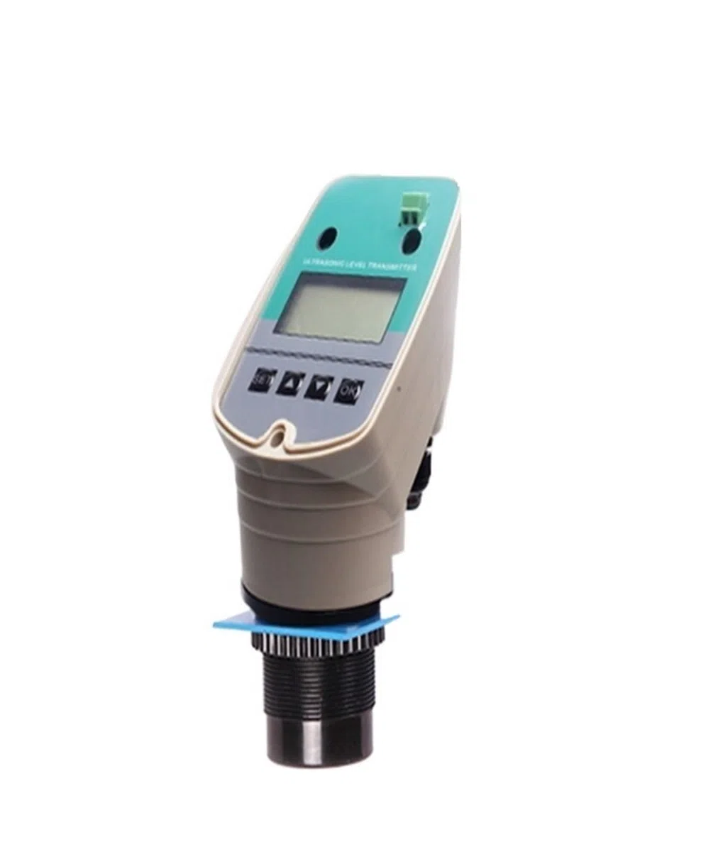 Wasserstandsensor, 4-20MA Integrierter Ultraschall-Füllstandmesser/Ultraschall-Füllstandsender/0-15M Ultraschall-Wasserstandsanzei DC24V Flüssigkeitssensor(DC24V 6 meter)