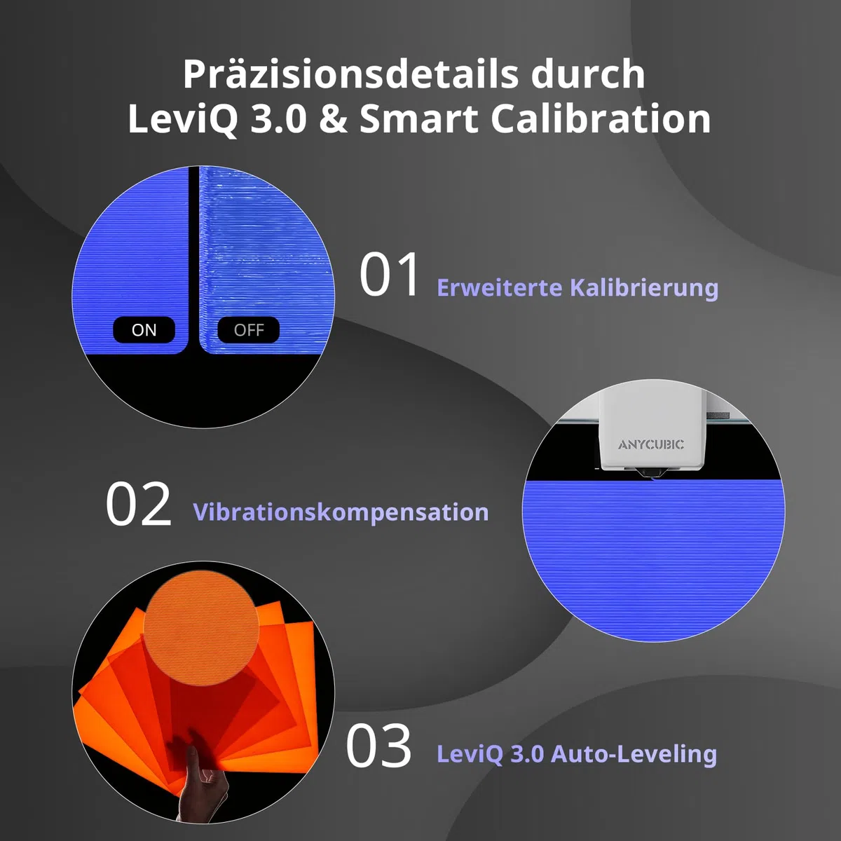 Anycubic Kobra X 3D Drucker, 600 mm/s Schnelles Drucken, Adaptive Extrusionskraft Druck von weichem und hartem Filament, Intelligentes Drucken per Fernzugriff, 4 Farbdruck für Anfänger