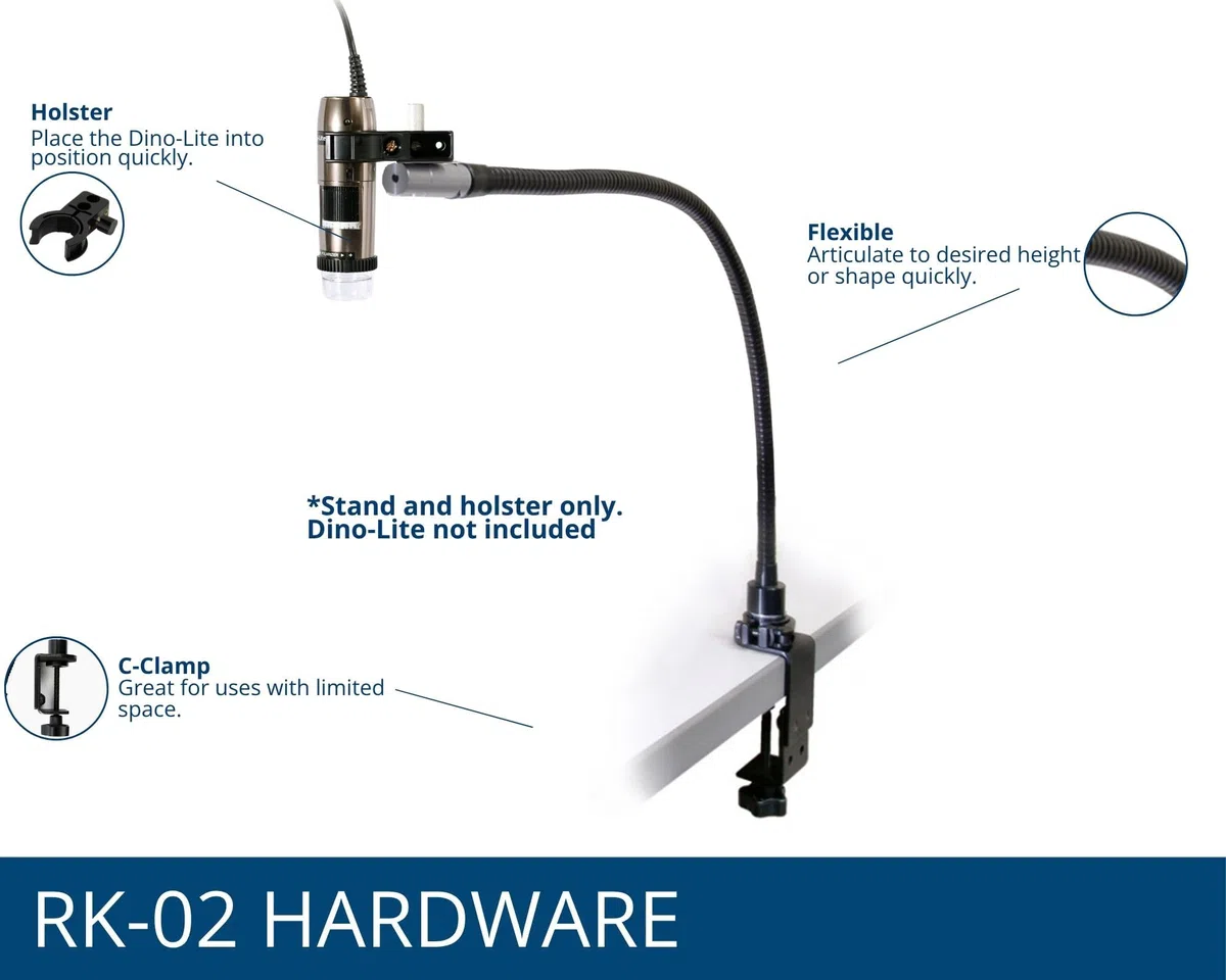 GOOSENECK Stand, 60CM ARM, Microscope RK-02 by DINO-LITE