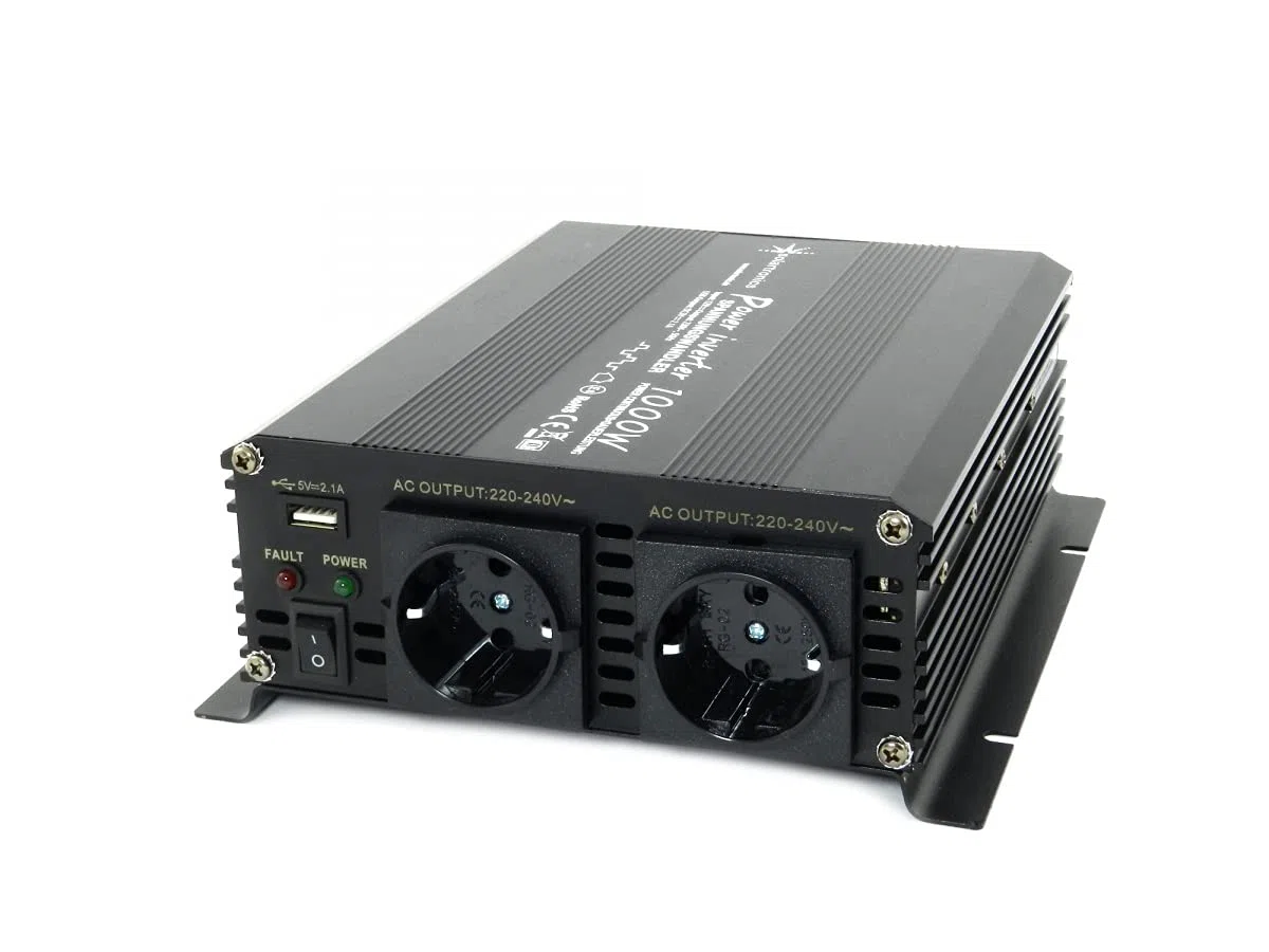 solartronics Komplettset 2x130 Watt Poly Solarmodul 1000 W Spannungswandler 20A Laderegler blau Photovoltaik Inselanlage