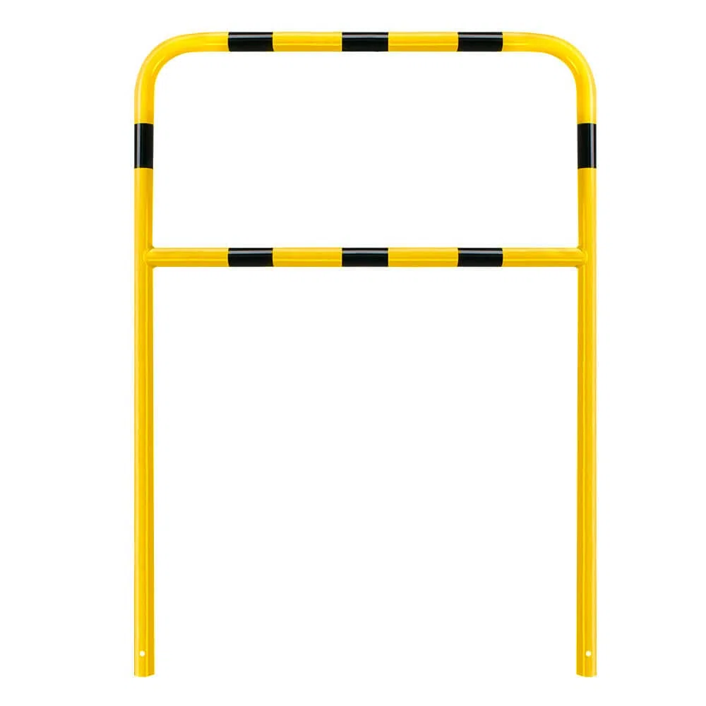 ROBUSTO Wegesperre, gelb/schwarz, einbetonieren, Stahl, Ø 4,2 cm, 100 x 140 cm, Art.-Nr. 607147 | Anlehnbügel | Fahrradanlehnbügel | Fahrradbügel