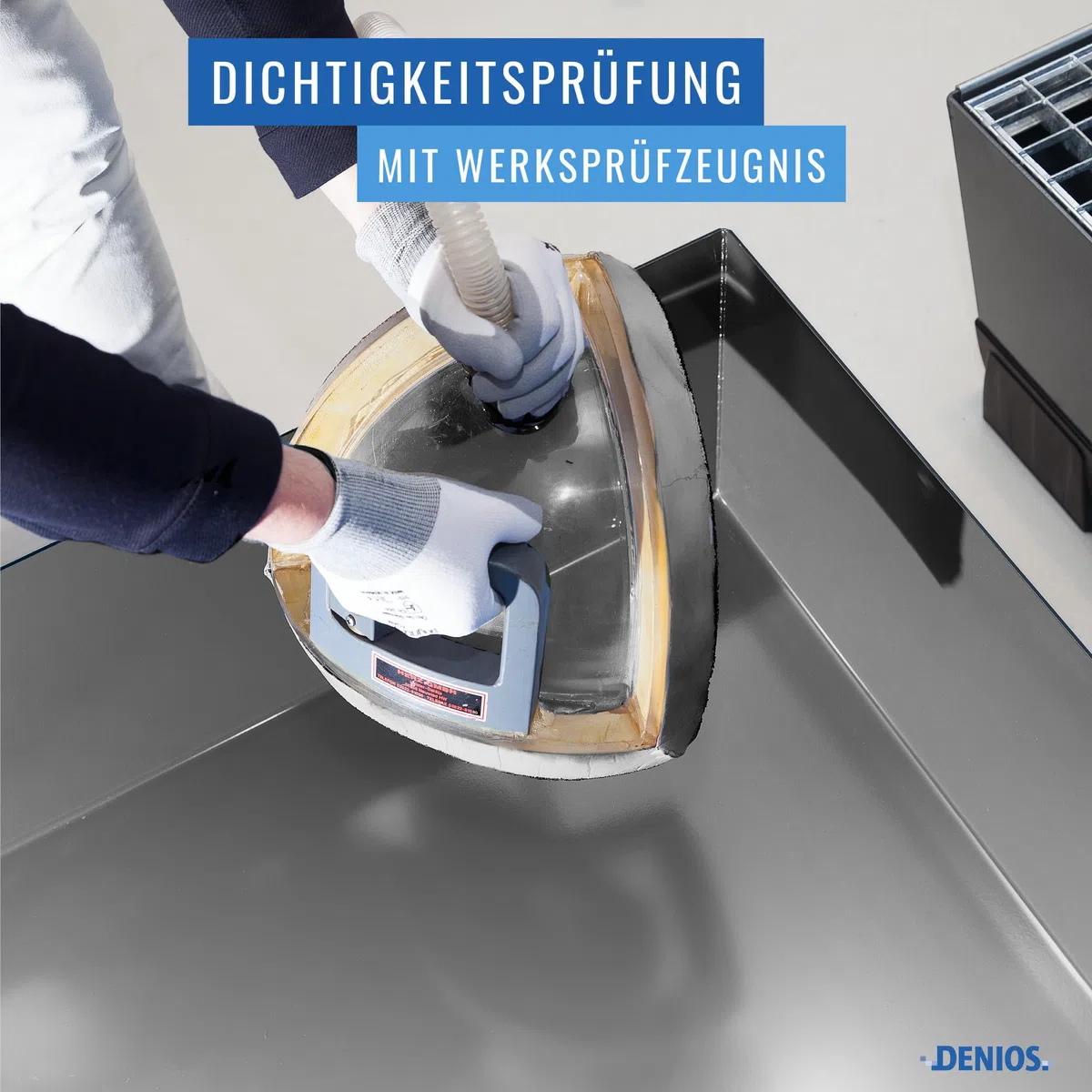 Auffangwanne pro-line aus Stahl für 1 Fass, lackiert, unterfahrbar, m. Gitterrost, 885x815x485