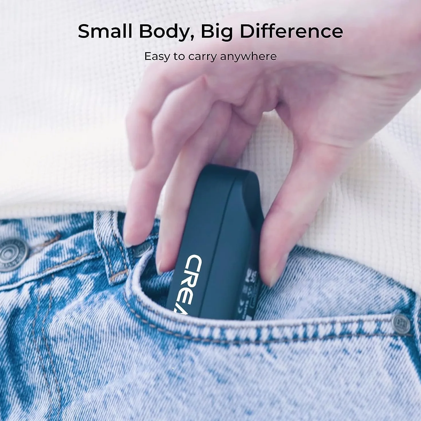 Creality CR-Scan Ferret 3D-Scanner, 0,1 mm Präzision, 30FPS & ASIC-Chip, Dualmodus für Möbel/Statue, 24-Bit-Farbscan (Outdoor-tauglich, 105g Ultra-Leicht), für Android Windows macOS