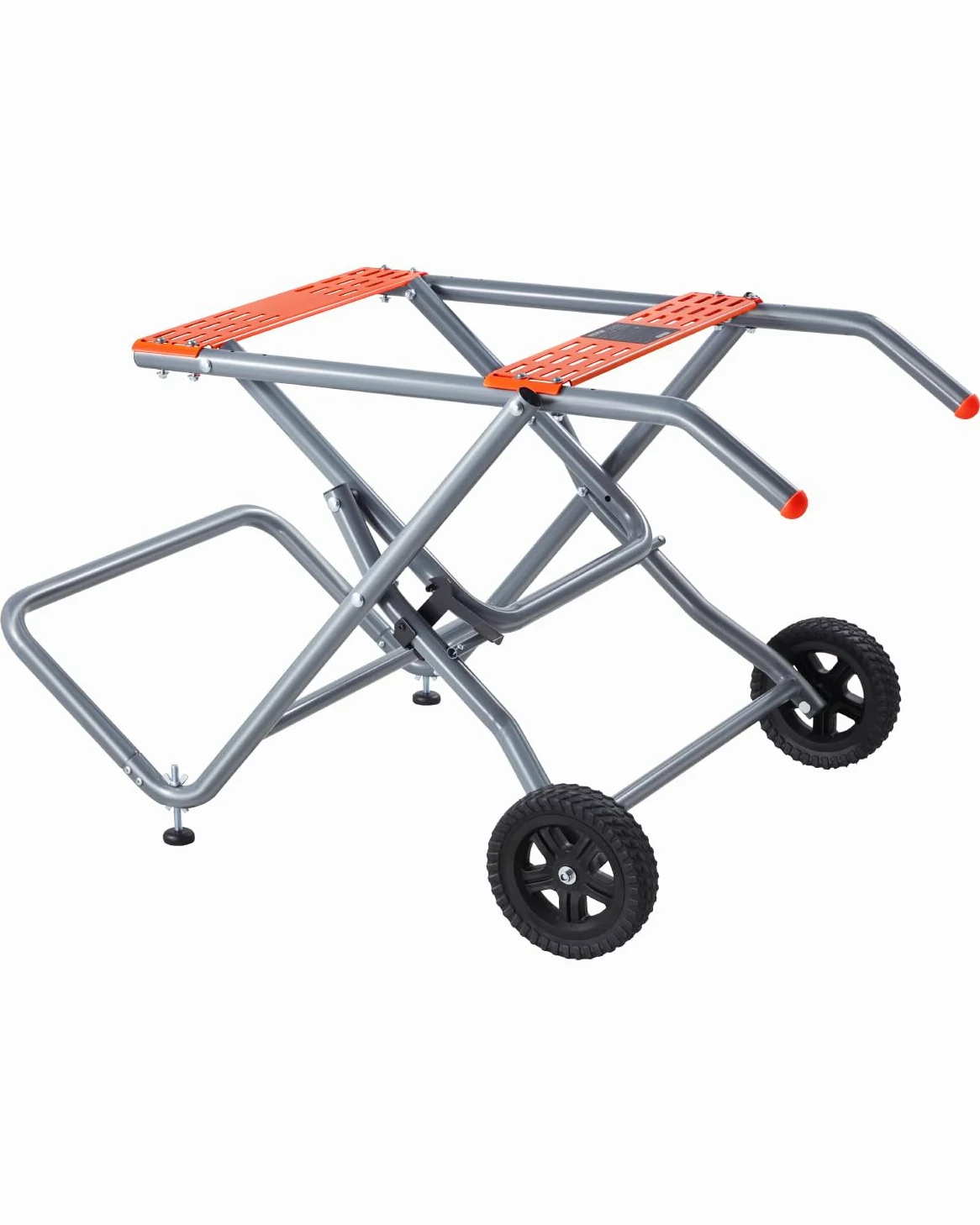 VEVOR Tischkreissägenständer, 158 kg Tragkraft, rollender, faltbares Untergestell mit 8 Zoll Gummirädern, einfache Lagerung, universell für die meisten Marken von Tischkreissägen, 1100x760x620 mm