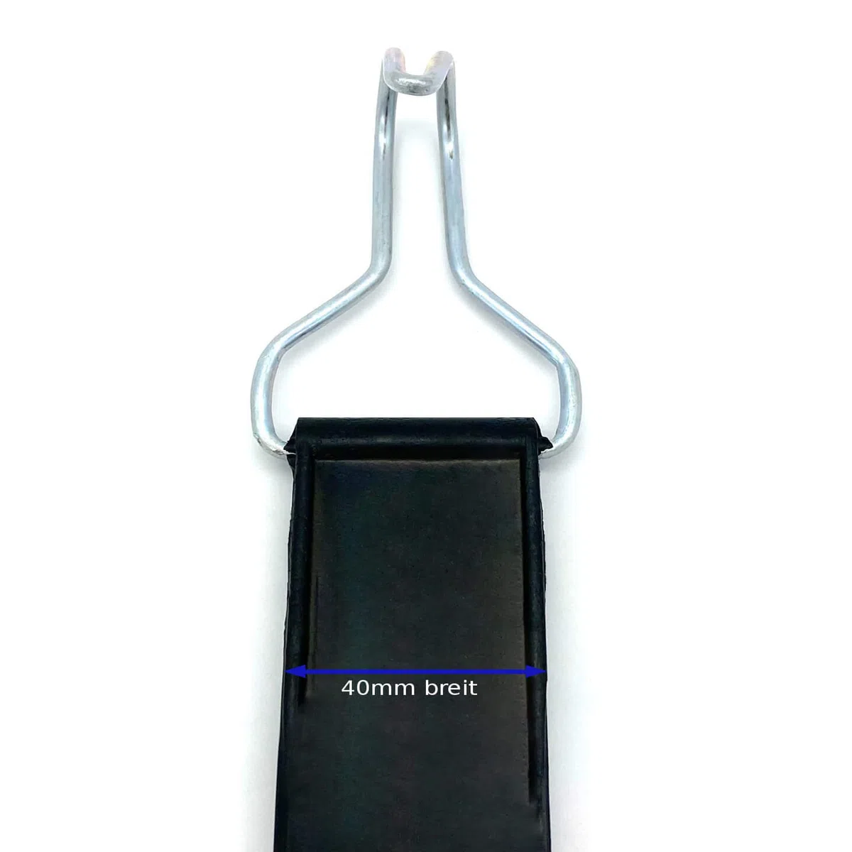 Gummispannband 2 Haken für Rollbehälter Spanngurt 52cm lang dehnbar 40mm breit