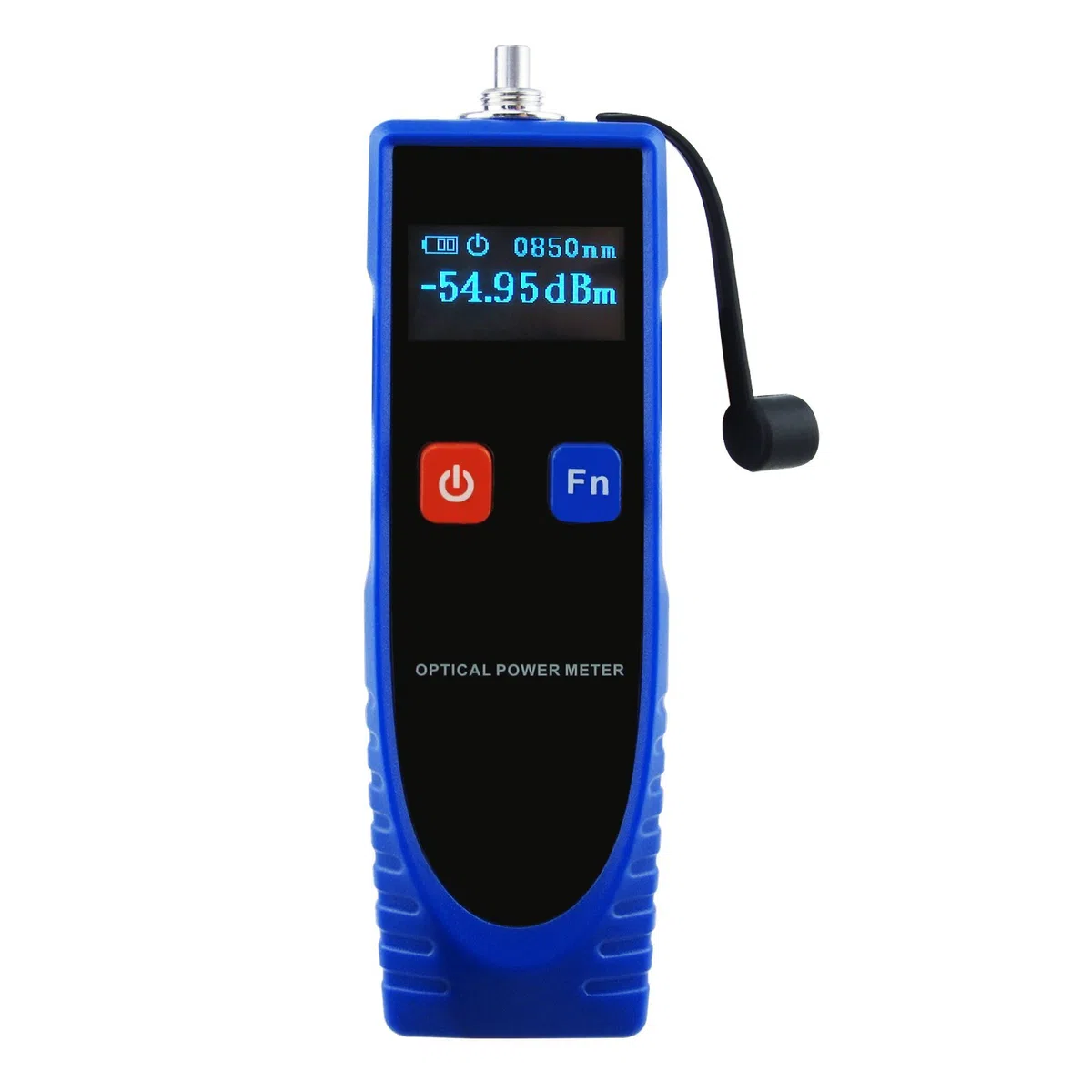 OPM Optisches Leistungsmessgerät Digitales Leistungsfaktormessgerät, -70~6dBm mit 6 optischer Wellenlänge, Tragbares Lichtwellenleiter-Prüfgerät mit FC-Wandler für FC/SC/ST
