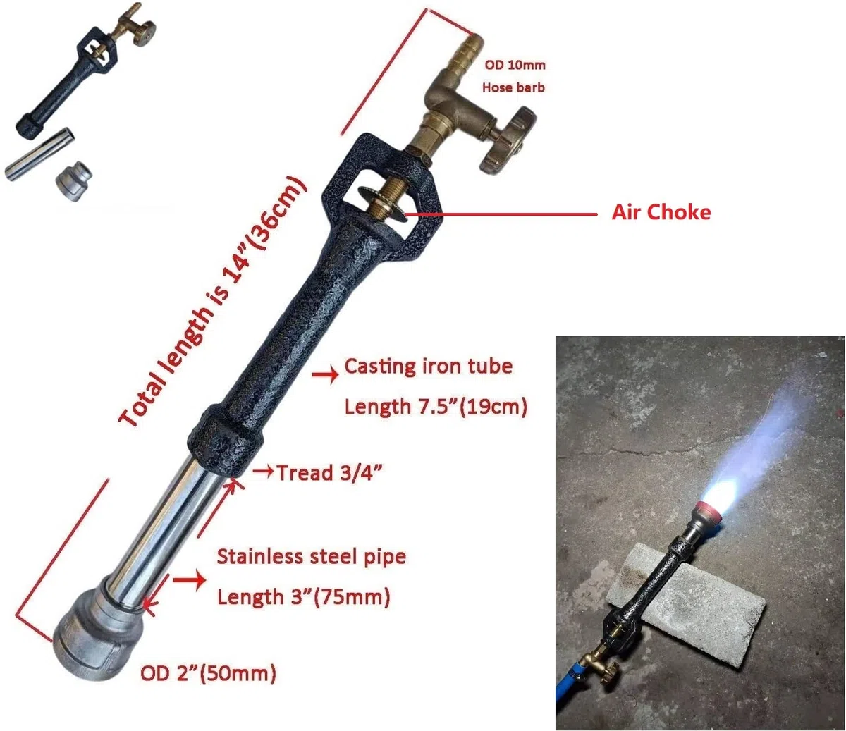 16KG Großer Propan-Schmelzofen mit Tiegeln und Tiegelzangen, Gießerei-Klin für Metall Gold Silber Kupfer Aluminium Full Casting Tool Kit