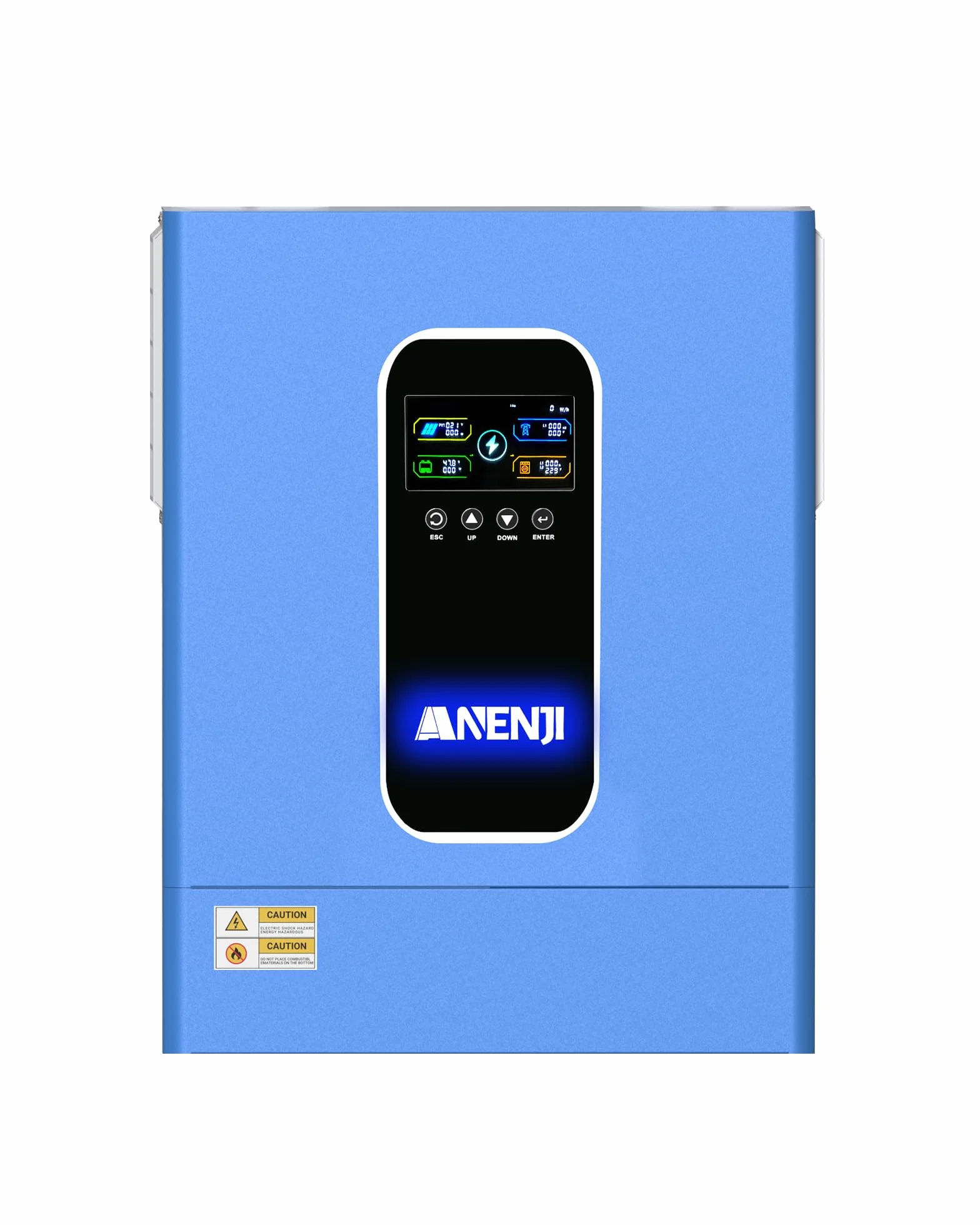11KW Hybrid Wechselrichter 48V, Parallelfähig für 3-Phasen-Netze (max. 6 Einheiten) DC 48V zu AC 230V, 160A MPPT Solar-Laderegler für Blei- und Lithium-Batterien geeignet für Haushalte