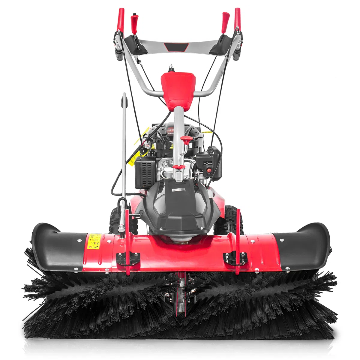 Modell 2026 - PowerPac Typ MK100 - Kehrmaschine Motorbesen Schneeschieber ELEKTROSTART 6,5PS inkl. Schneeketten