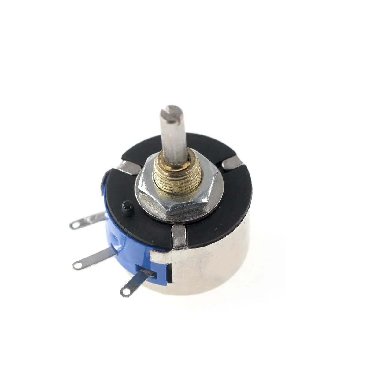 eufeifeiegds 5 Stücke WX14-12 3W Einzelspulenpotentiometer Ohne Verriegelung 470 Ohm 1K 2K2 4K7 10K Runde Drahtpotentiometer wefeiegds(6.8K Ohm)