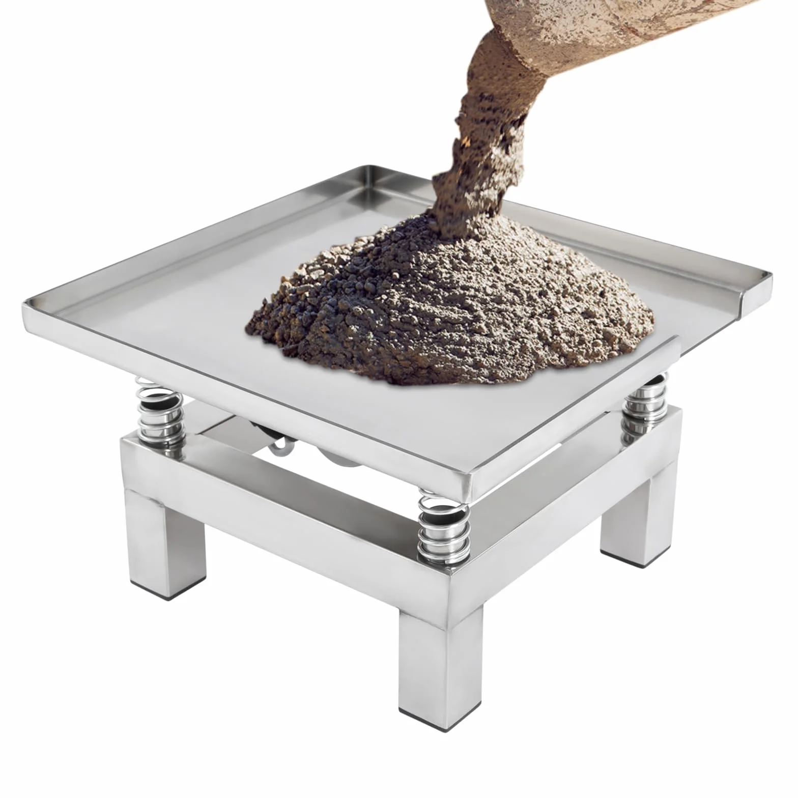 Beton Rütteltisch Vibrationsplattform Rütteltisch Kompakte Vibrationsplatte für Betonprüfungen 50W Motor 3000-3600 U/min ideal für Baustellen und Laboranwendungen
