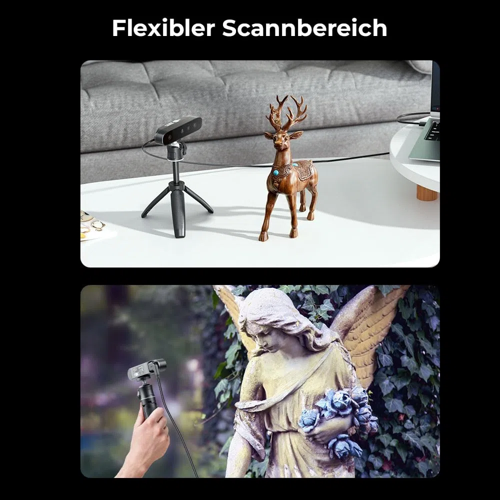 3D Scanner CR-Scan Ferret SE für 3D Druck Upgrade Handscanner 30 FPS Scangeschwindigkeit 0.1mm Genauigkeit ASIC Chipsatz Dual Mode Vollfarbe für PC Win 10/11