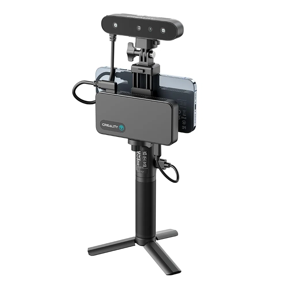 Creality CR-Scan Ferret Pro 3D Scanner, tragbarer 3D Scanner für 3D Drucker, 3D Druck modellierung, 0,1 mm Genauigkeit, 24 Bit Vollfarbscan, Anti-Shake, Wifi 6, für Android IOS Phone PC Mac Win