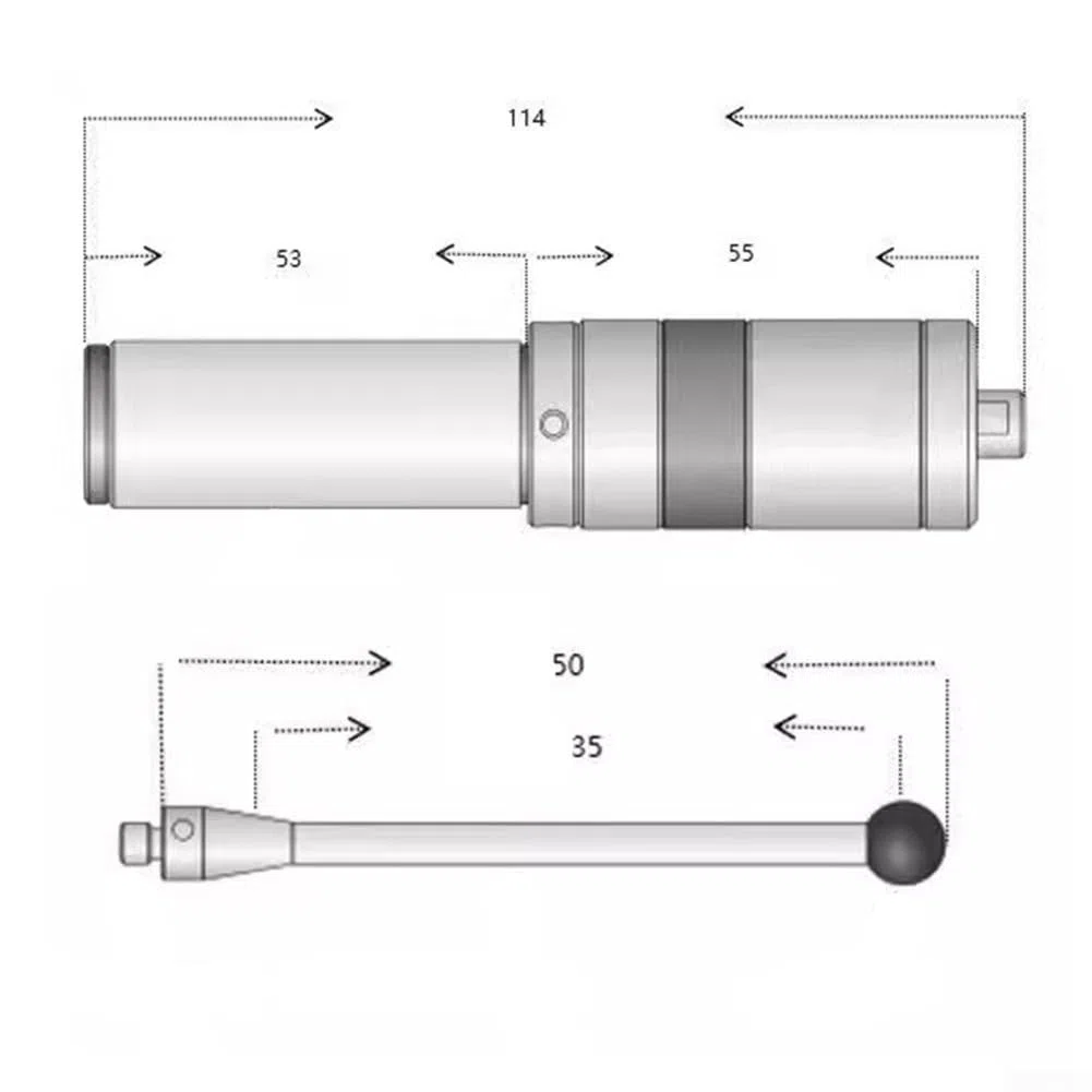 MMP25 für Präzisionsmesswerkzeug, 3D-LED, akustischer Kantenfinder, Touch-Sonde für verschiedene Materialarten (ganzes Set)