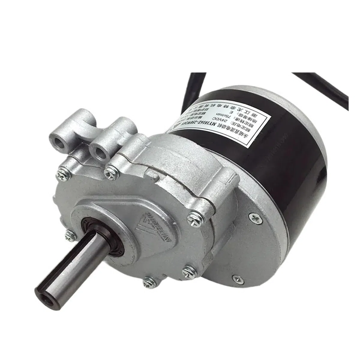 bürstetes Gleichstromtriebe, bürstenbehafteter triebemotor mit niedrir Drehzahl for Elektroräder, 250 W, 24 V, 75 U/min/120 U/min, 44 mm lang, 17 mm Durchmesser, Robust und stabil(120rpm)