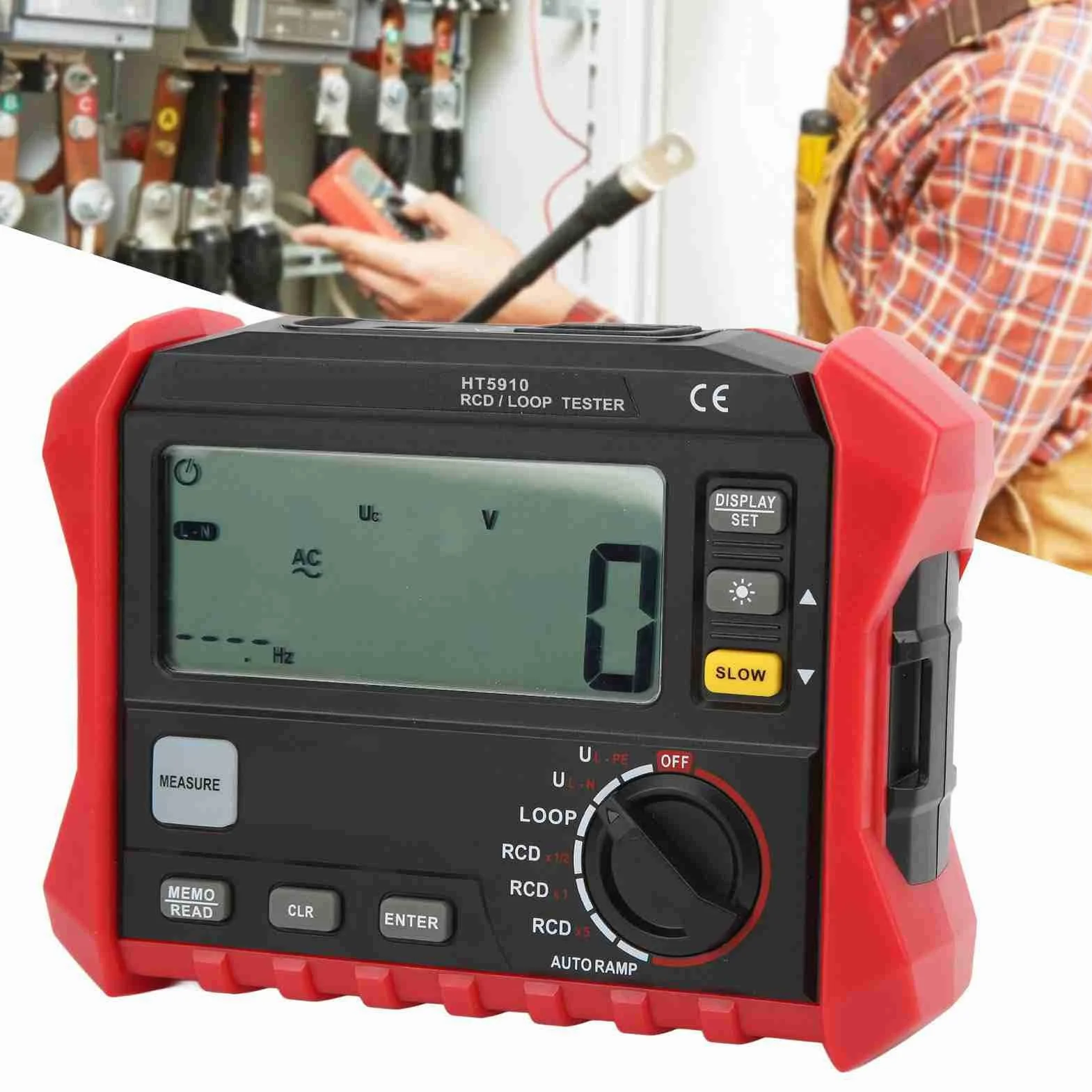 Digitales Isolationswiderstandsschleifen-Widerstandsprüfgerät RCD-Schleifentest Multifunktionsmessgerät für Elektrische Instrumente mit Vollständiger Automatischer Reichweite