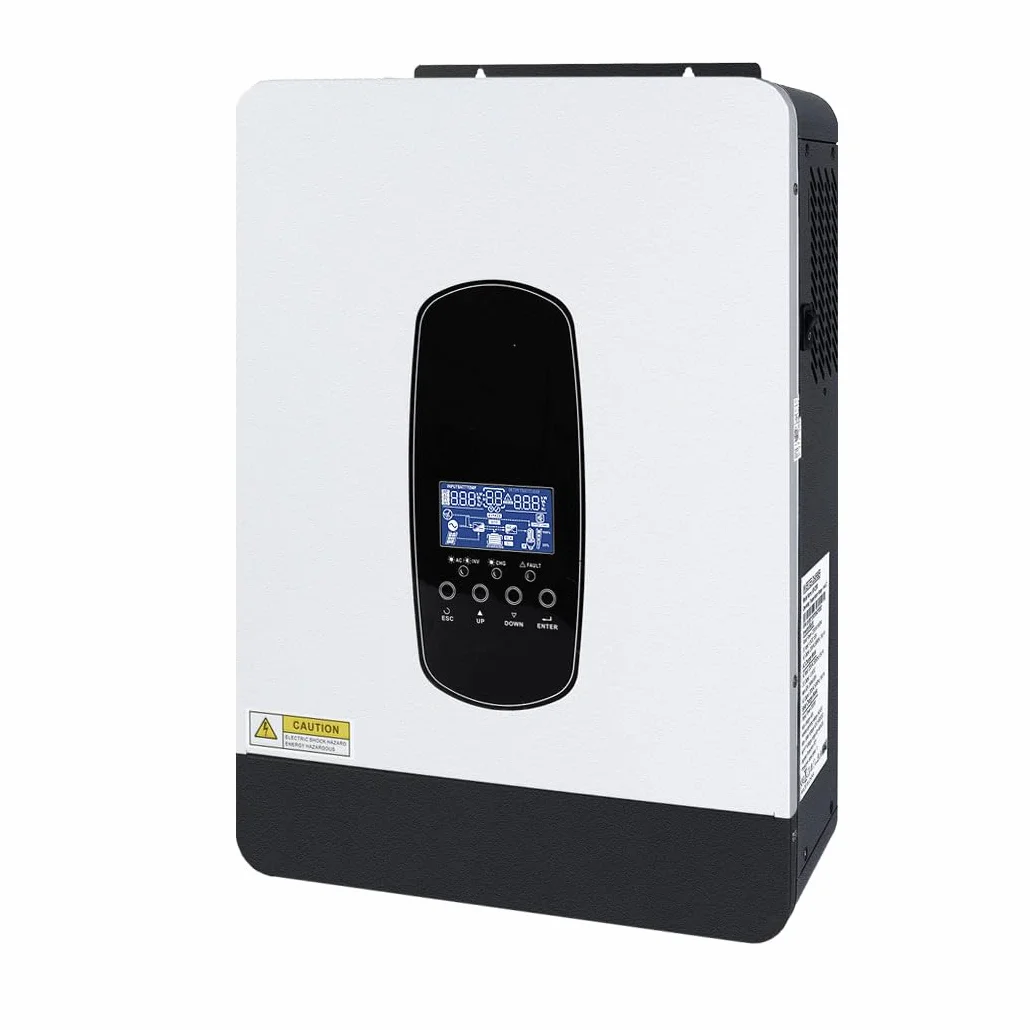 Y&H 2200W Solar-Hybrid-Wechselrichter DC12V zu AC230V,netzunabhängiger Reiner Sinus-Wechselrichter mit 80A MPPT Solar-Ladegerät+AC-Ladegerät,Max PV 2000W DC55-450V Eingang,geeignet für 12V Batterie