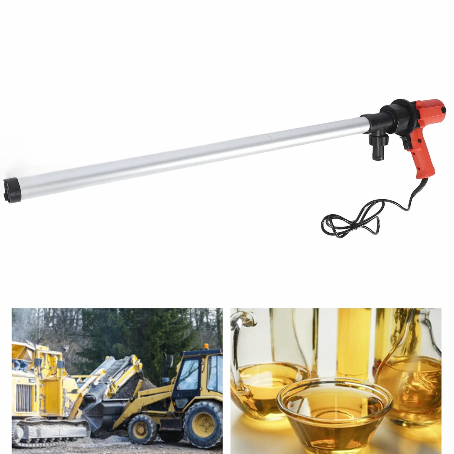 Garosa 200 L oder 220 L Standard-Fass-Elektro-Fasspumpe mit 60 Bis 80 L/min Durchflussrate und 8000 U/min Geschwindigkeit, Tragbare Elektrische Zahnradpumpe Zum Pumpen von Nicht