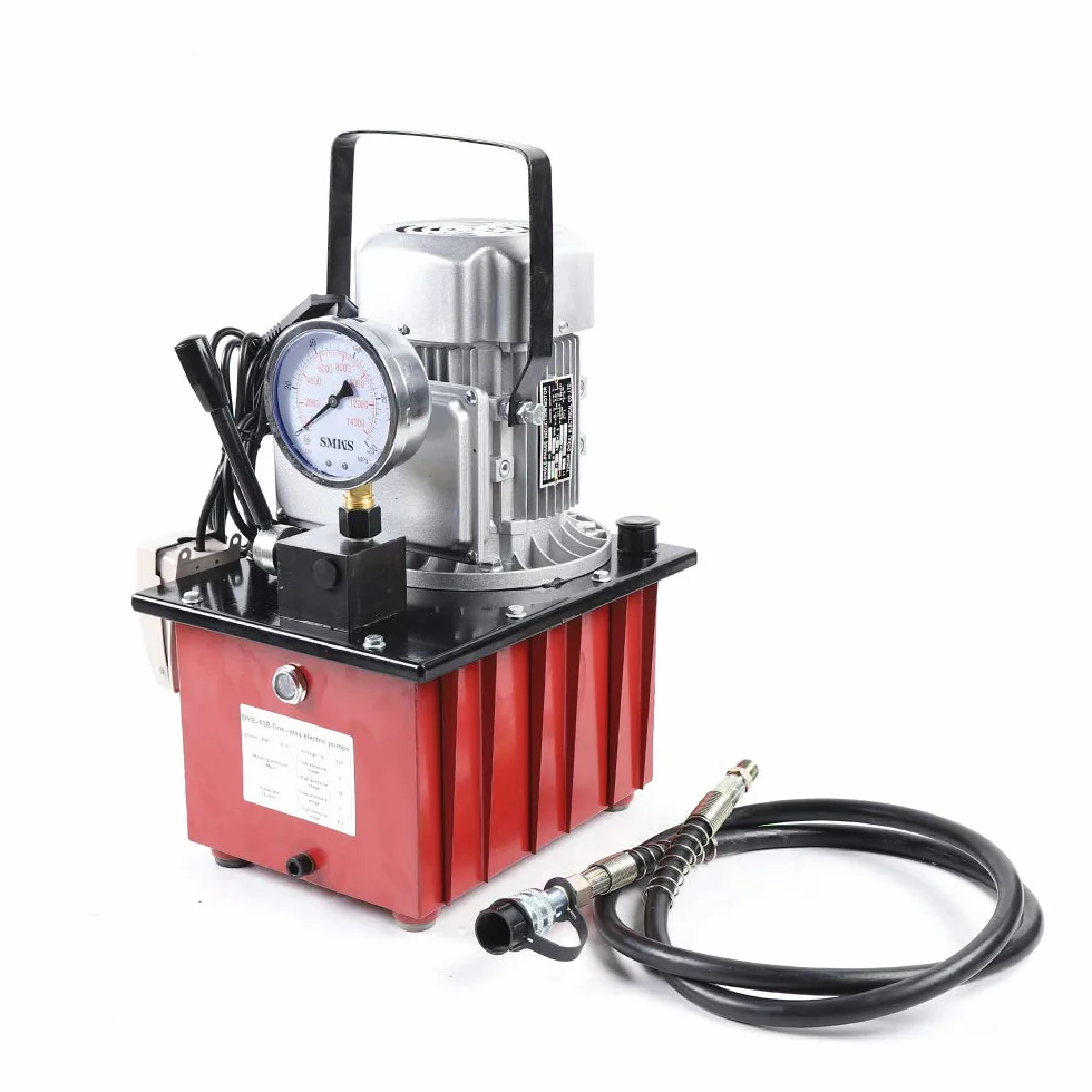 Elektrische Hydraulikpumpe mit 7L Kraftstofftank 750W 220V Hydraulikaggregat Elektrohydraulik Pumpe Elektrohydraulikpumpe, 2-70Mpa Magnetventil Hydraulische Kraftpumpe für Heben, Pressen