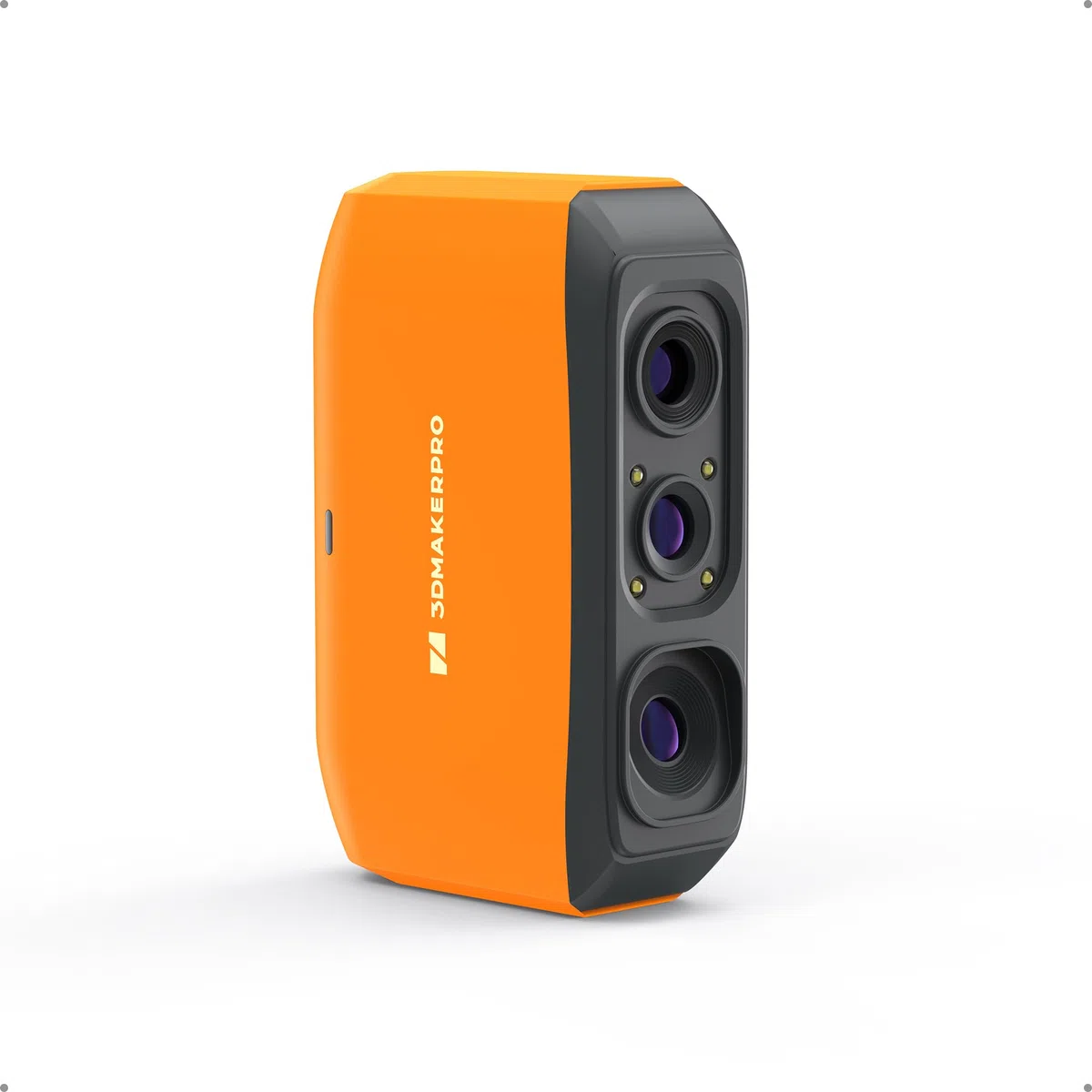 3DMakerpro Fox 3D Scanner für 3D Drucker, Handheld 3D-Scanner mit markerloser KI-Verfolgung, 0,07 mm Präzision, Schnelles Scannen für 3D-Modellierung, Einsteiger-freundlich, inkl. Drehteller