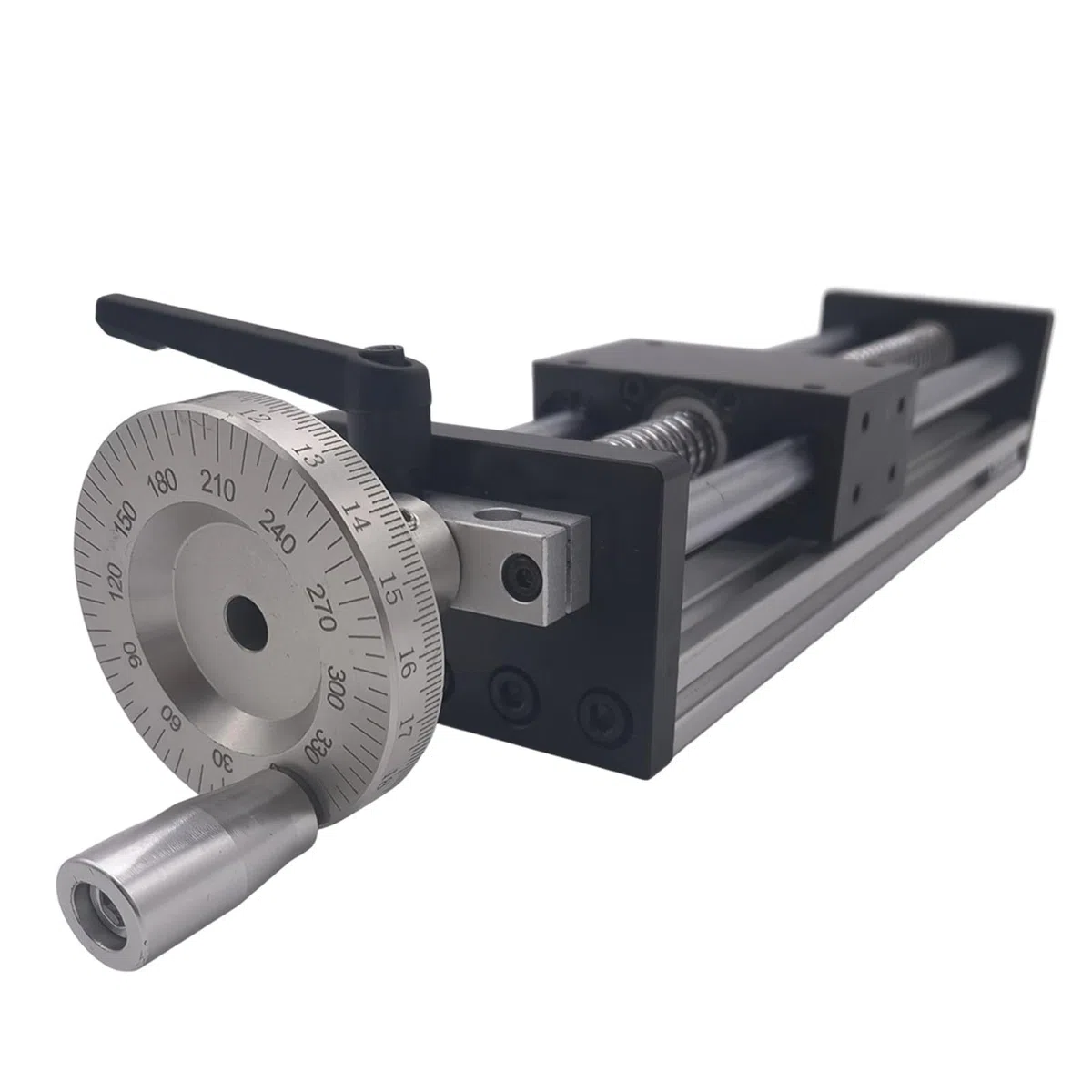 Linearführungsschienen-Set, Werkbank-Linearführung, Manueller Schiebetisch, 100–500 Mm Hub, Kugelumlaufspindel, SFU1204, Handrad, Lineare Bühne, CNC-Tischkreissäge(50MM Stroke)