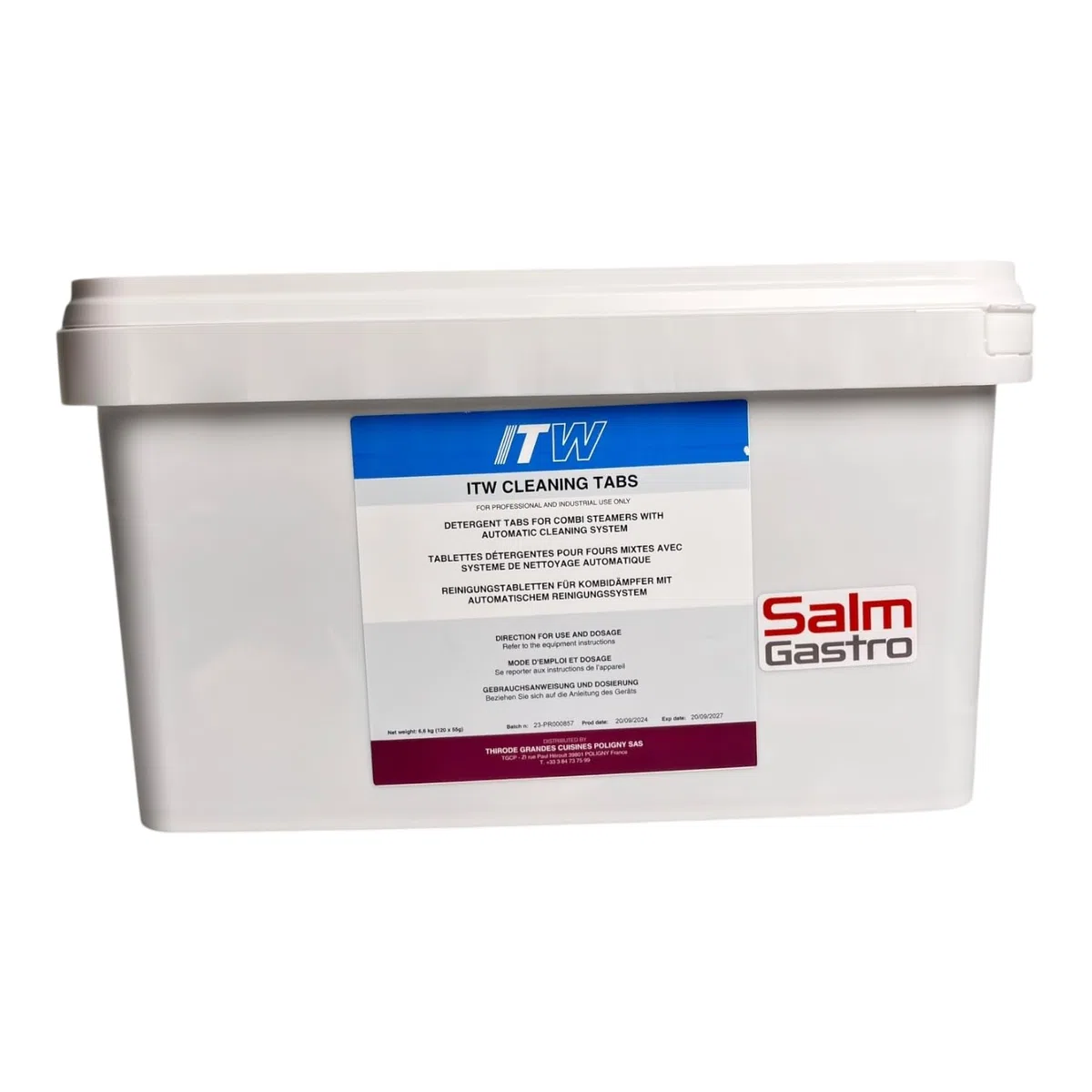 Hobart ITW Cleaning Tabs, Reinigungstabletten für Kombidämpfer mit Automatischem Reinigungssystem, Salm Gastro, 100 Stück