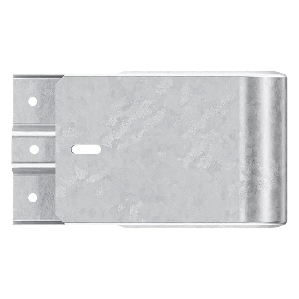 Kopfstück links für Schutzplanken aus Stahl mit B-Profil, 55 cm aus Stahl, Art.-Nr. 35693 | Leitplanke | Stahlschutzplanke