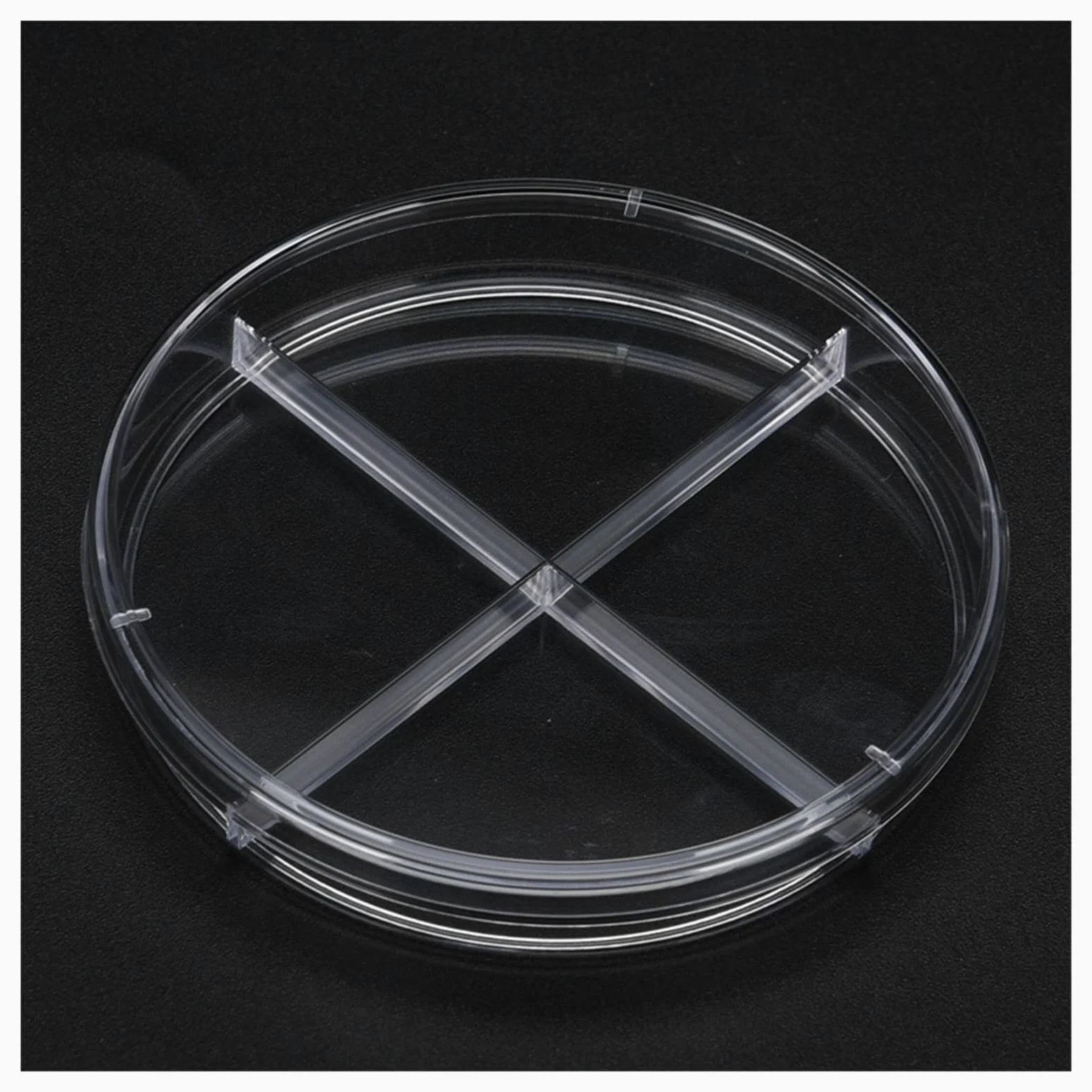 YYJzsw 80 Teile/los Vier Gitter 90mm Sterile Einweg-Petrischale Aus Kunststoff Transparente Laborkulturschale