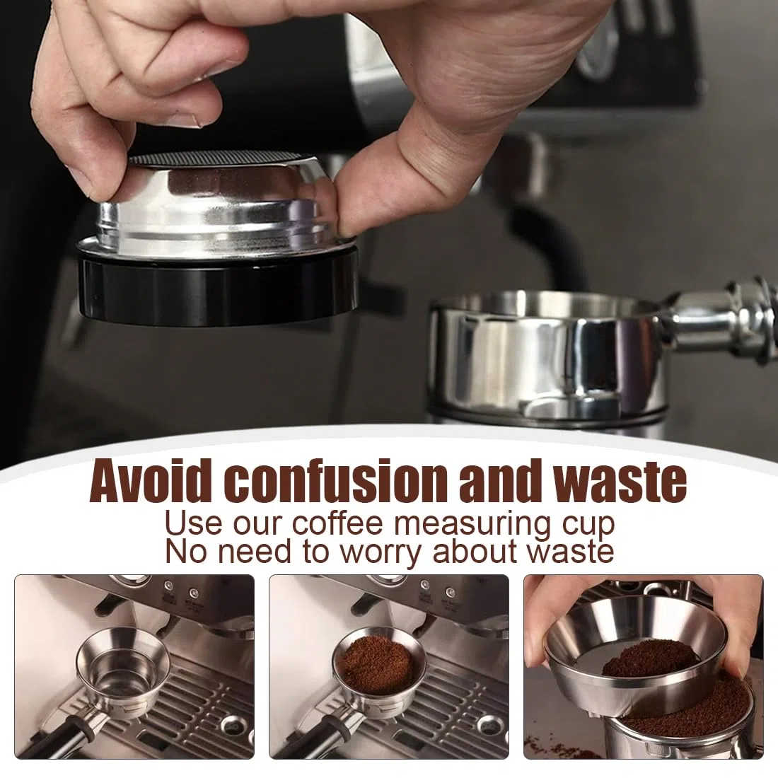 2 Stück Kaffee Dosierring 51 Mm,Magnetisch Dosiertrichter,Aluminium Espresso Trichter,Kaffeedosierring Für Fülltrichter,Brühschüssel,Siebträger Zubehör,Kaffeepulver Exakten Abfüllen