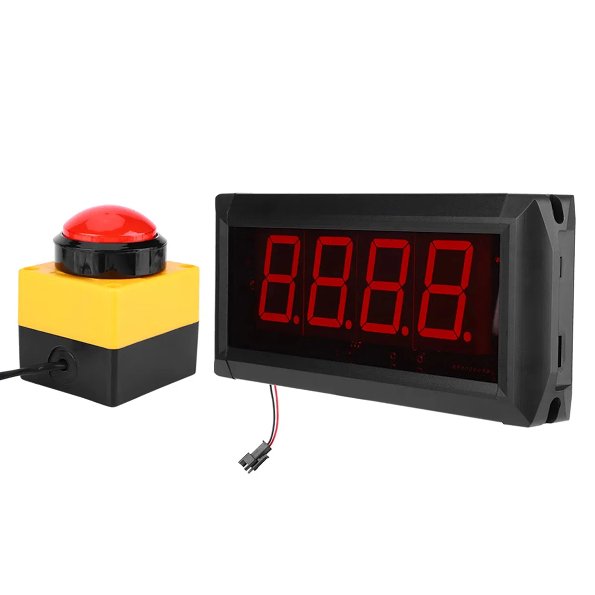 10-Sekunden-Challenge-Spiel-Timer, LED-Display, Fernbedienung, Kompakte Größe, Sichtweite Bis zu 15 m. Ziehen Sie den Kundenstrom in Einkaufszentren an (EU-Stecker)