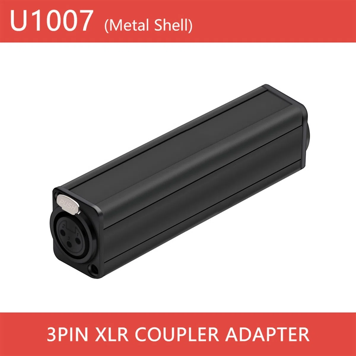 XLR-Kupplung, 3-polig, Stecker auf Buchse, XLR-Chassis-Verlängerung, 10 Stück (Metall-Stecker-weiblich-02)