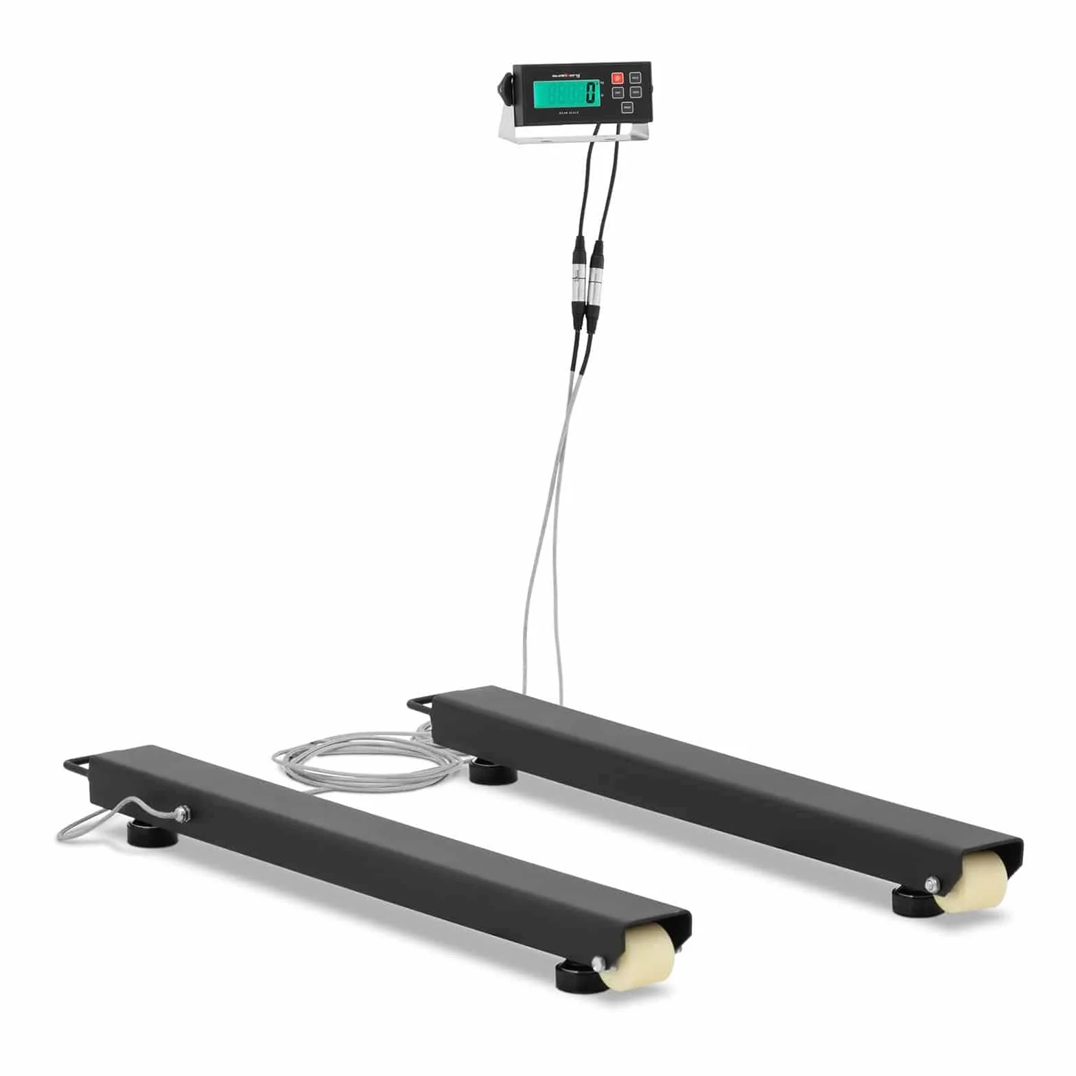 Steinberg Systems Digitalwaage 2 x Wiegebalken 5000 kg / 1 kg 100 x 10 cm Halten, Tierwägemodus, automatische Abschaltung LCD mit Hintergrundbeleuchtung Digitalwaage Industriewaage