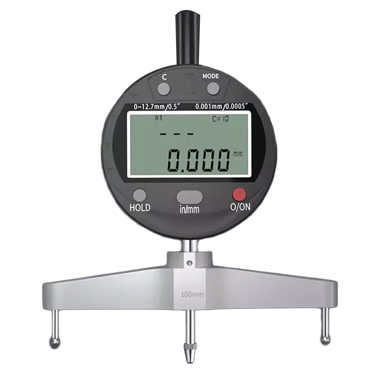 Digitales Radius-Messgerät, elektronisches Radius-Messgerät innen und außen, mit Messbacken von 10 mm/20 mm/30 mm/60 mm/100 mm, hohe Genauigkeit, für mechanische Teile, Holzformen