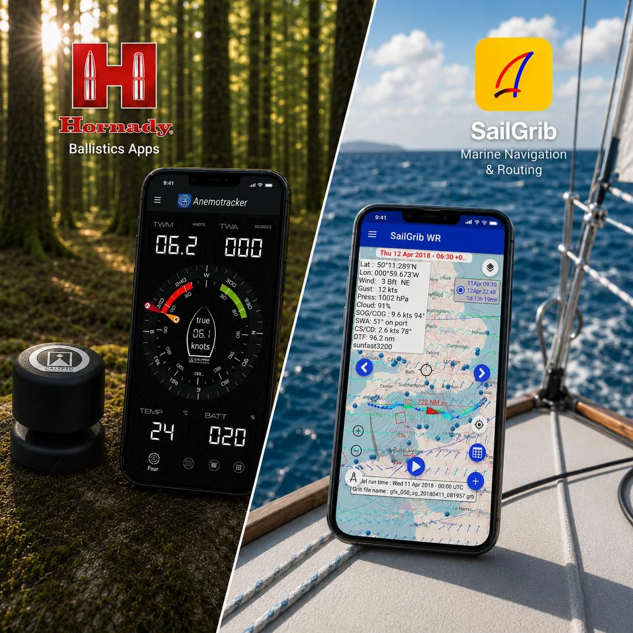 Calypso Instruments Ultrasonic Portable Mini Wind Speed and Direction Anemometer | Handheld 43 mm Diameter, 78 grams Weight | Wireless, Bluetooth, Ultrasonic Sensors- Black