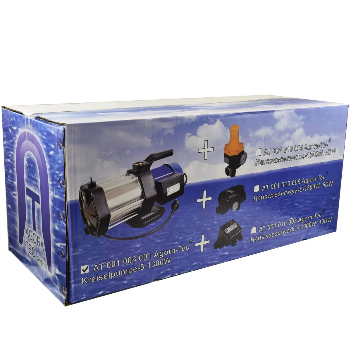 Agora-Tec® mehrstufige Kreiselpumpe 5-1300W