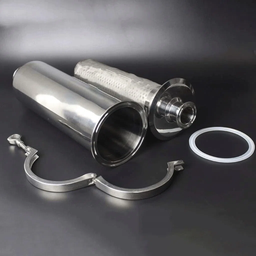 32 mm Rohraußendurchmesser K50,5 mm Tri-Clamp-Inline-Filtersieb SUS 304 Edelstahl, for Maschinenhersteller Tri-Clamp-Filterrohr(400 Mesh)