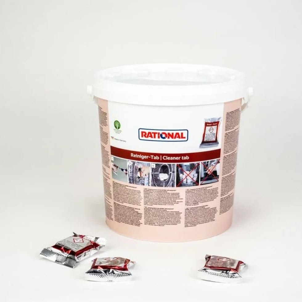 100 Stück Rational Reiniger TABS Detergente pastiglie 5600210 - Der RATIONAL Reiniger-Tab für alle SelfCookingCenter, ideal für Kindergärten, Schnell Restaurant, Kantinen, Lebenshilfen usw.