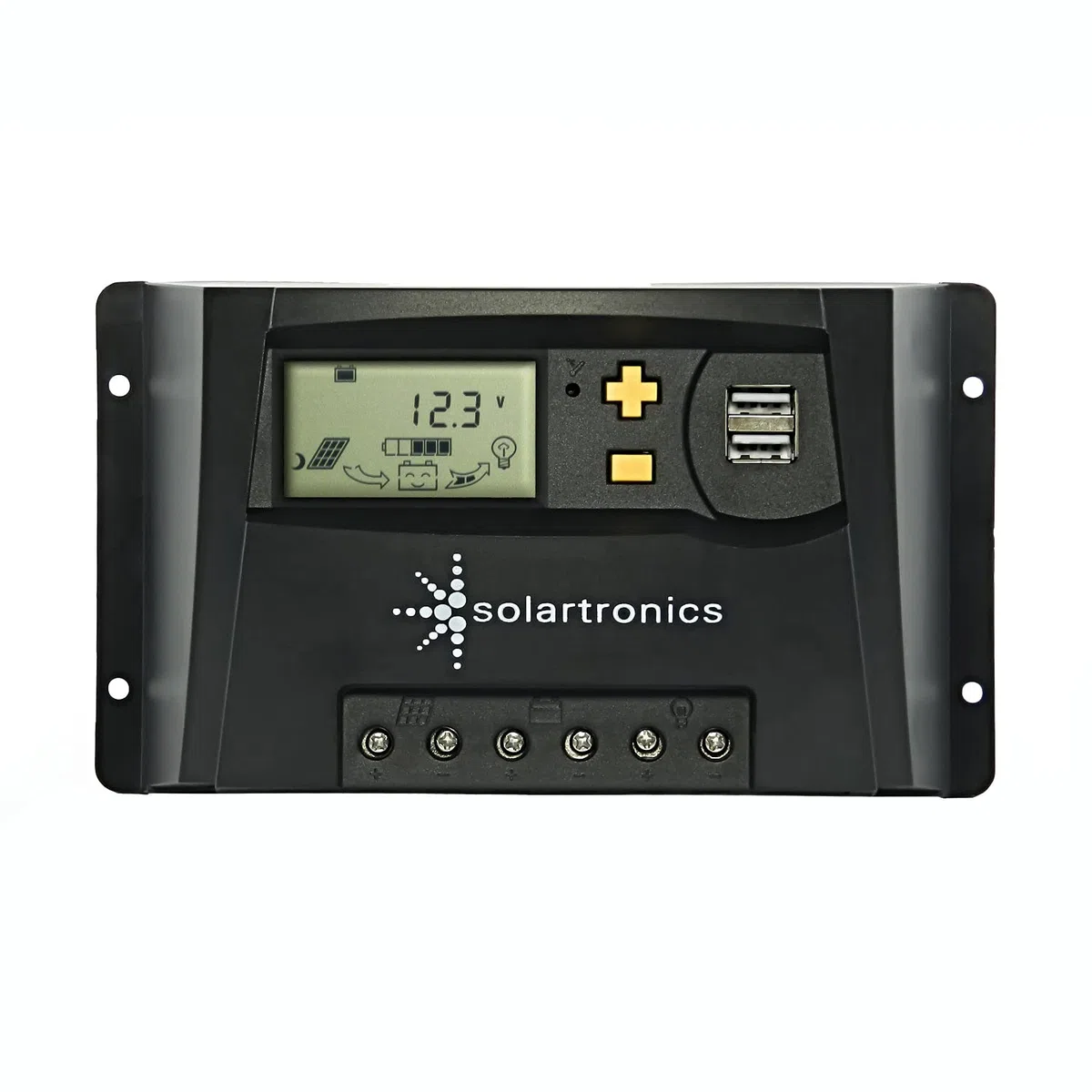 SOLARTRONICS Inselanlage Komplettset: 2x 100W monokristalline Solarmodul + 20A Laderegler + PV Kabel + Solar Y-Stecker